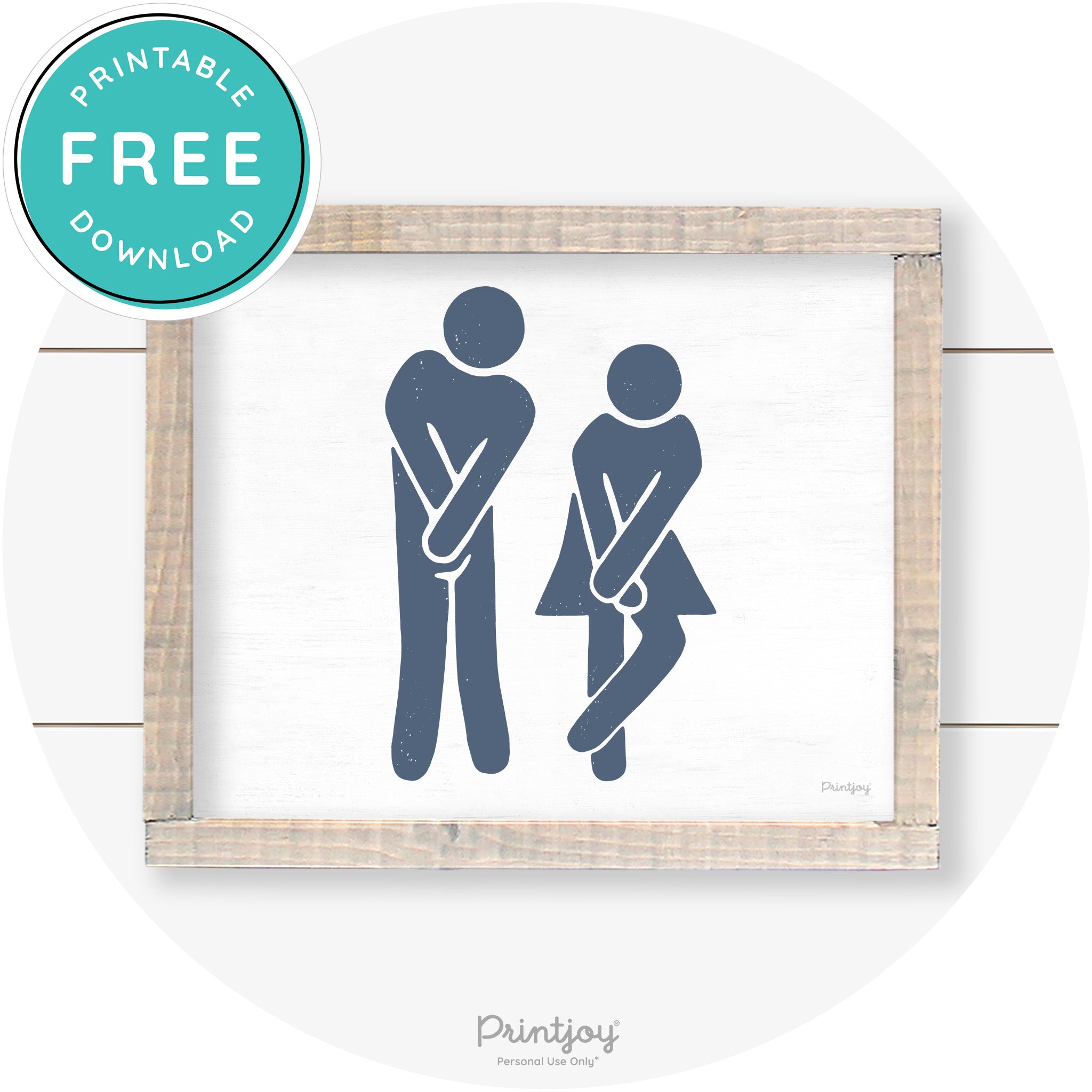 Potty Dance Gotta Go Sign Funny Farmhouse Wall Art Free Printable