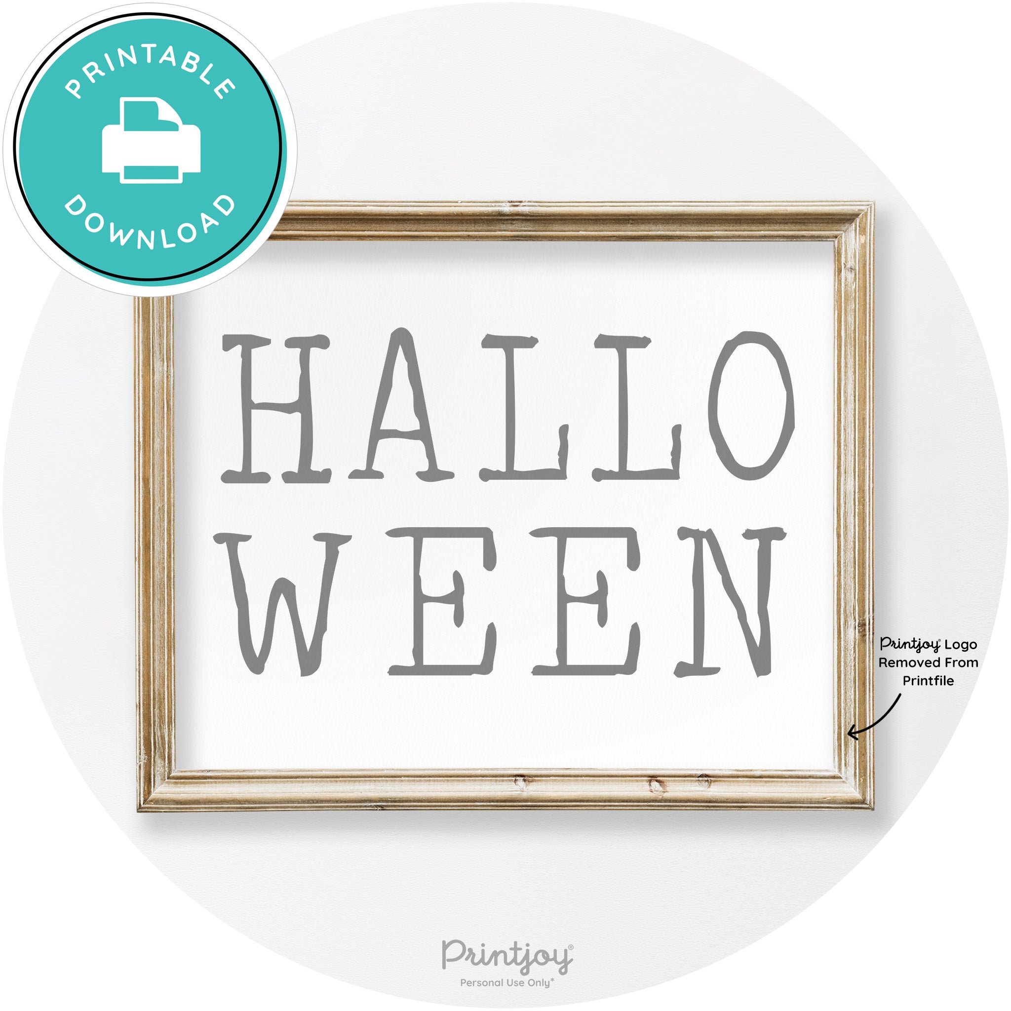 Halloween Eerie Typography Vintage Halloween Wall Art Free Printable