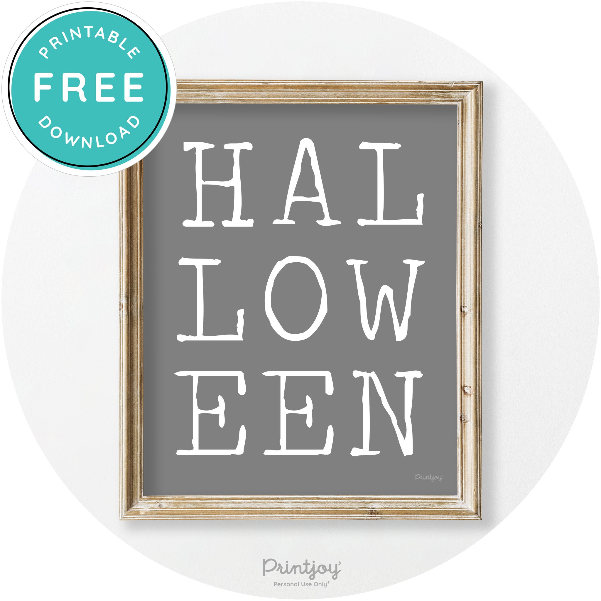 Halloween Eerie Typography Vintage Halloween Wall Art Free Printable
