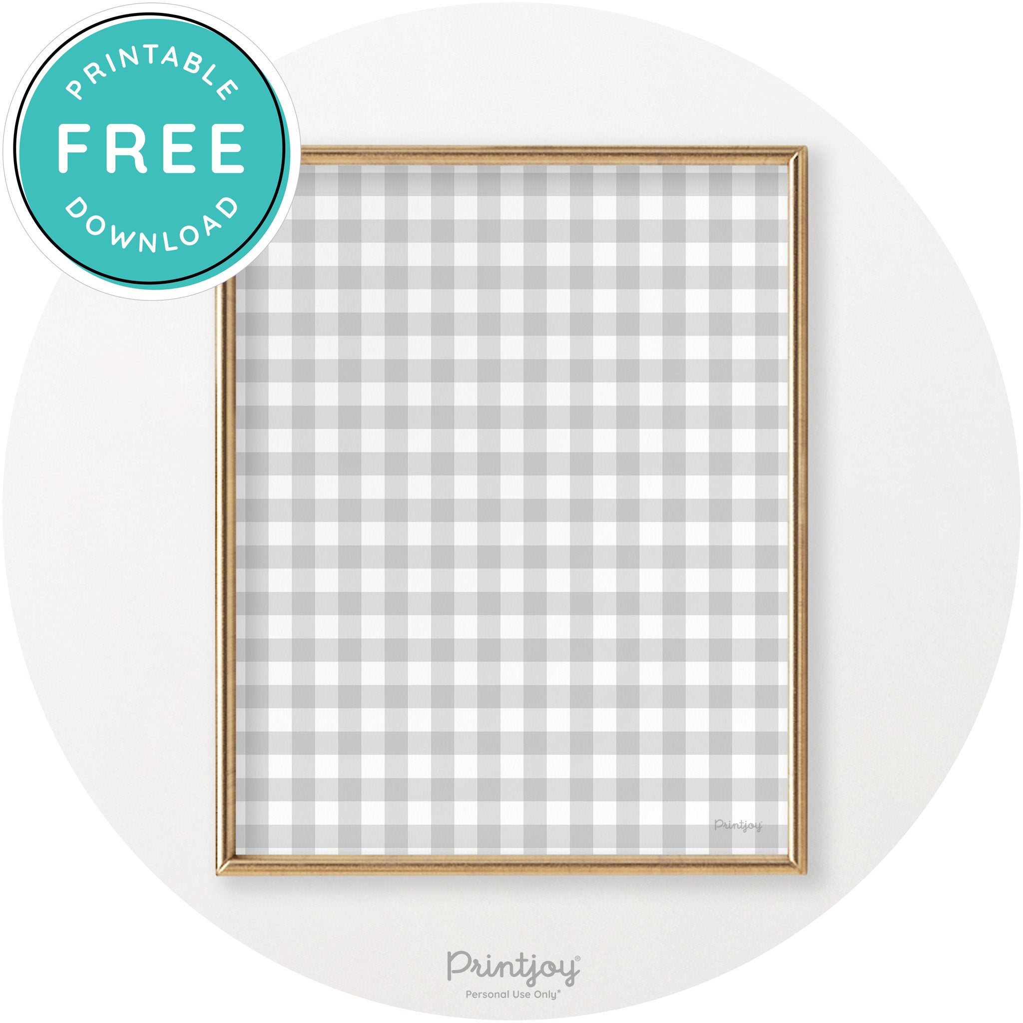 Thanksgiving Plaid Accent Modern Chic Wall Art Decor Free Printable - Printjoy