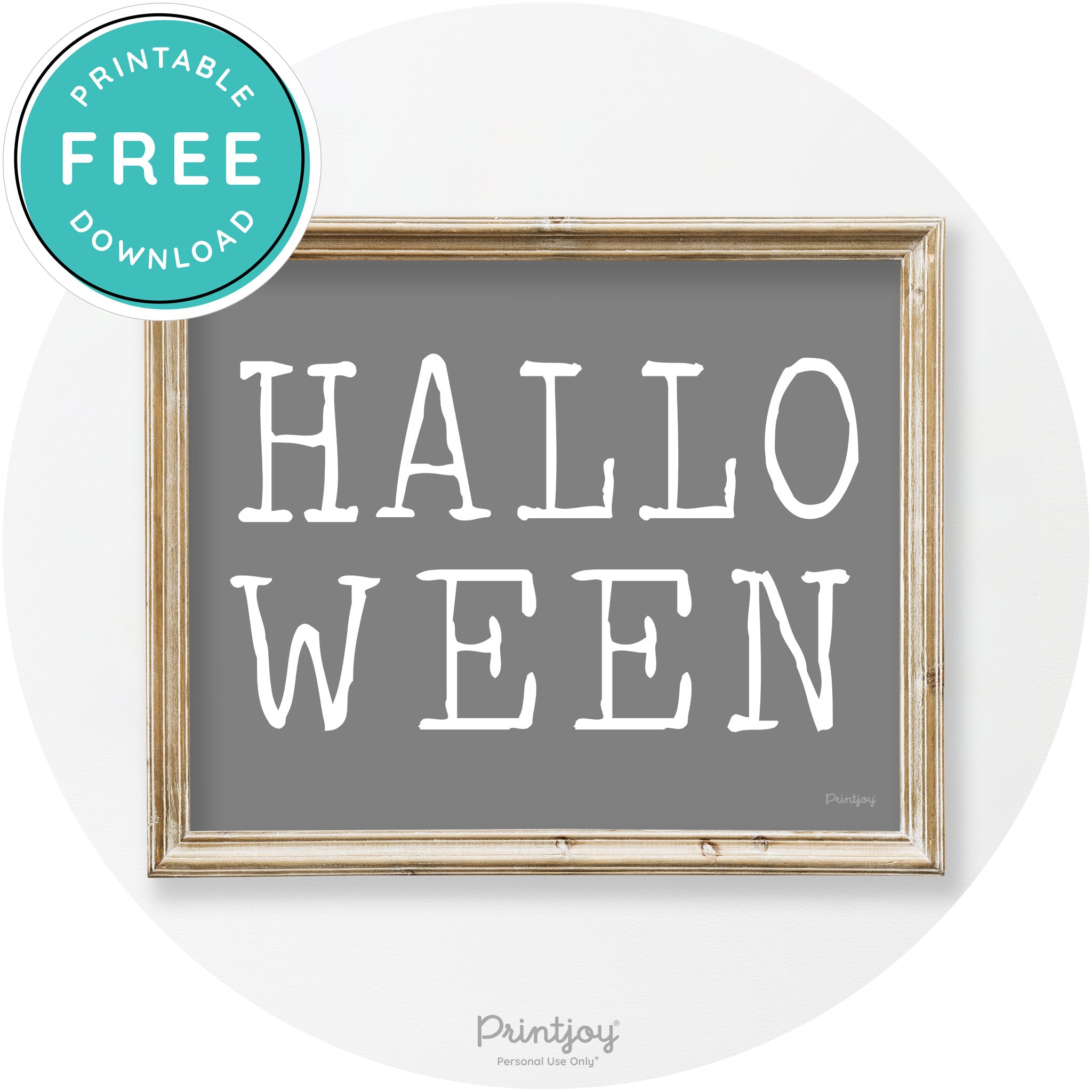 Halloween Eerie Typography Vintage Halloween Wall Art Free Printable