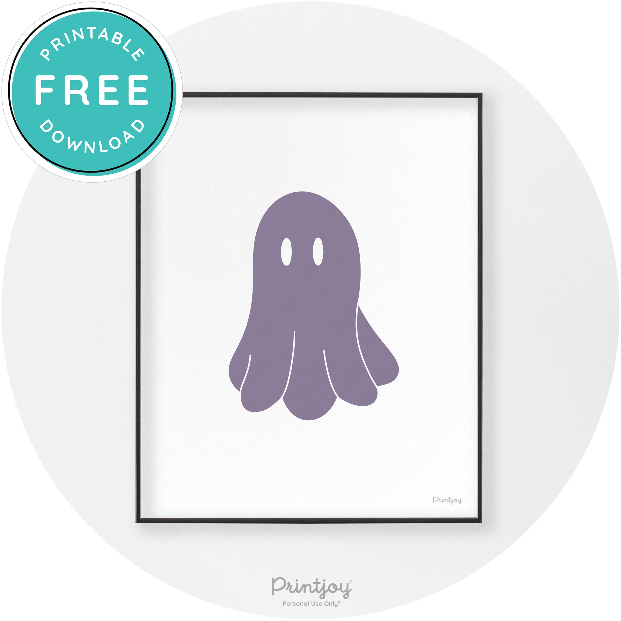 Halloween Cute Ghost Modern Chic Wall Art Decor Printable