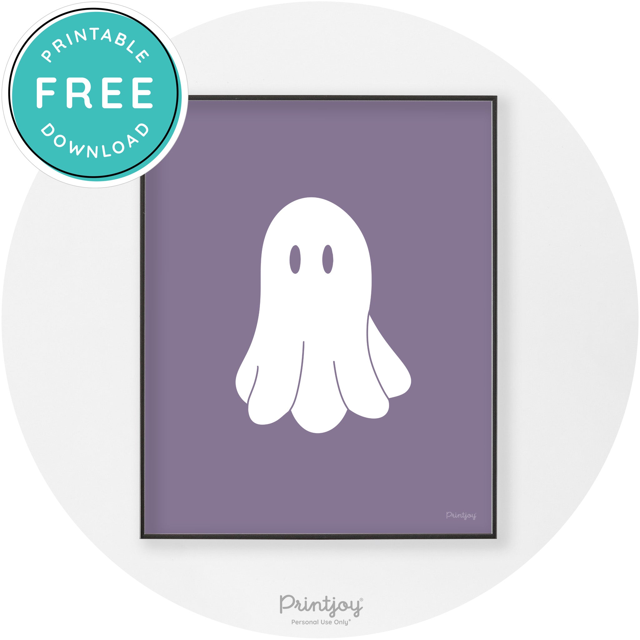 Halloween Cute Ghost Modern Chic Wall Art Decor Printable