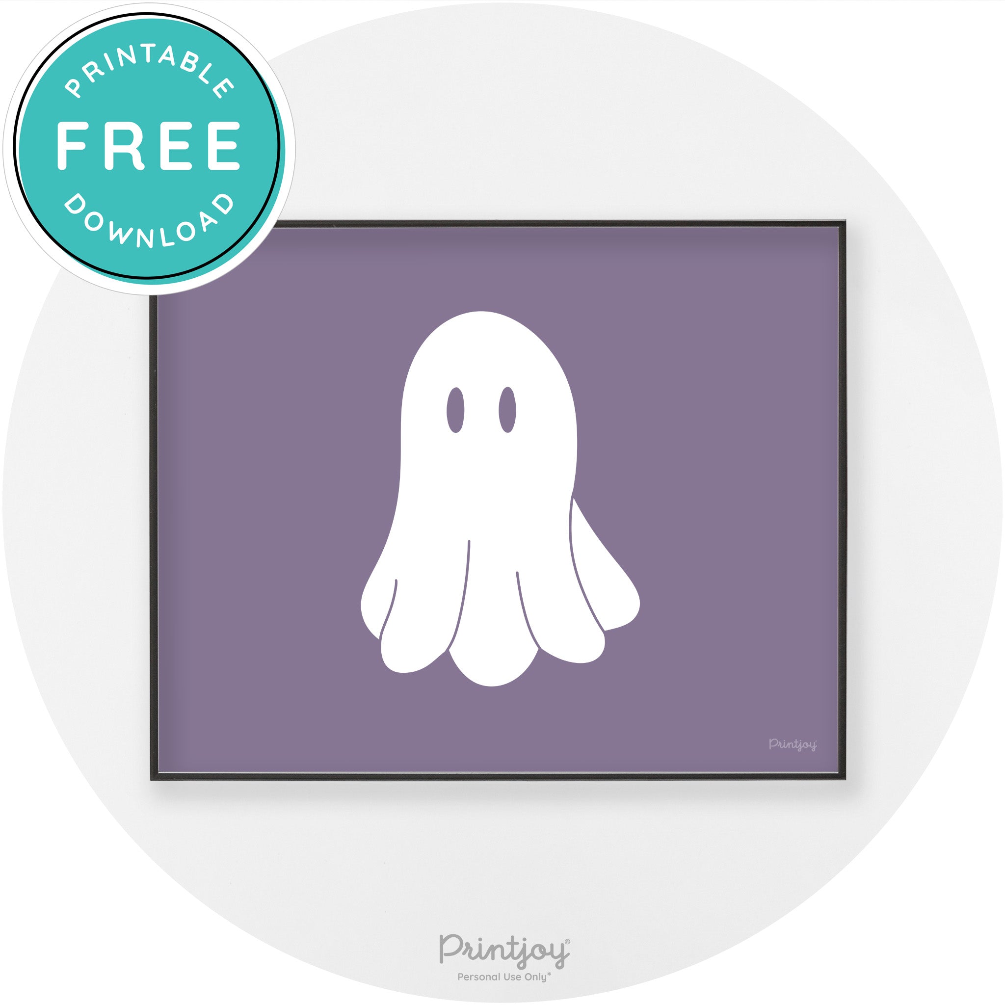 Halloween Cute Ghost Modern Chic Wall Art Decor Printable