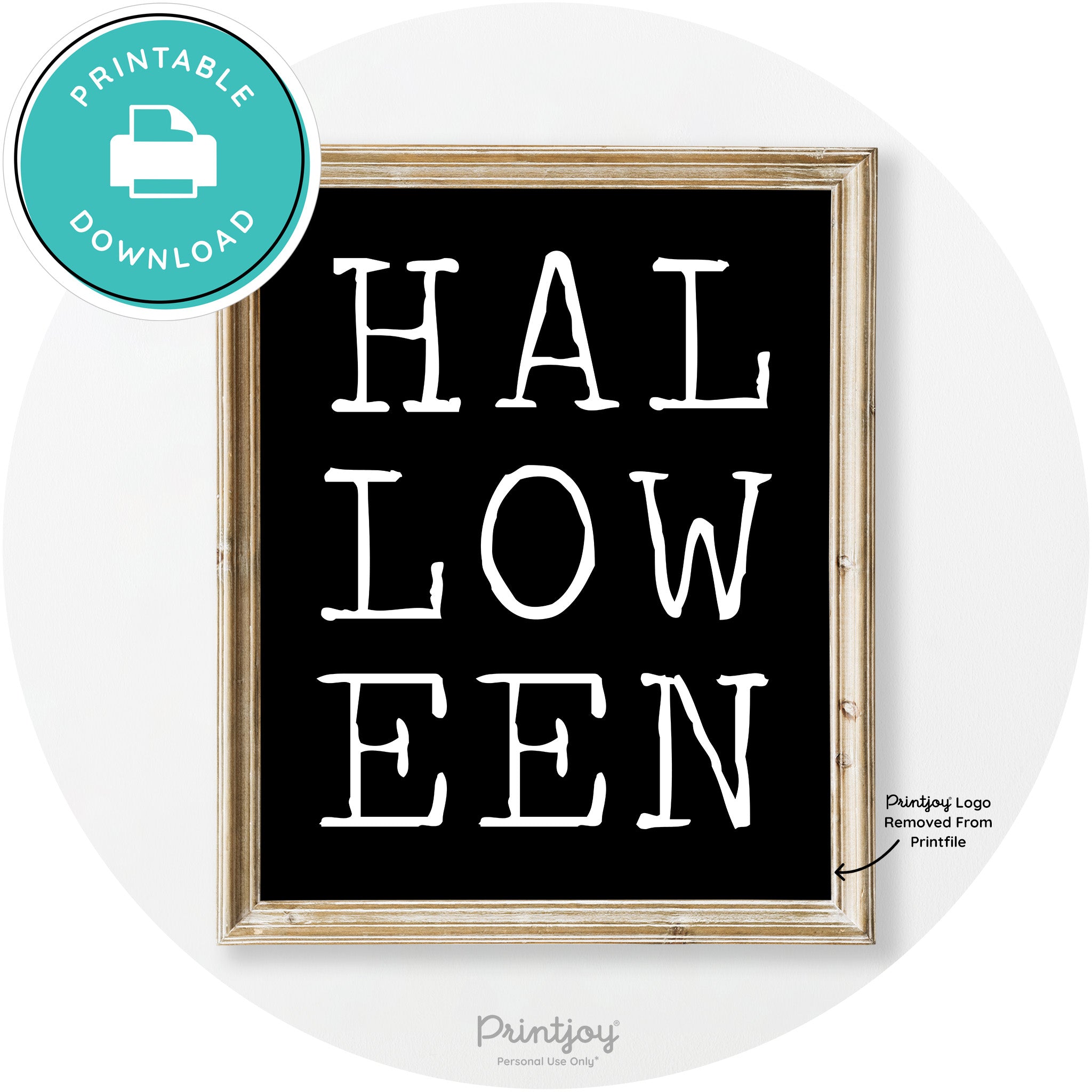 Halloween Eerie Typography Vintage Halloween Wall Art Free Printable