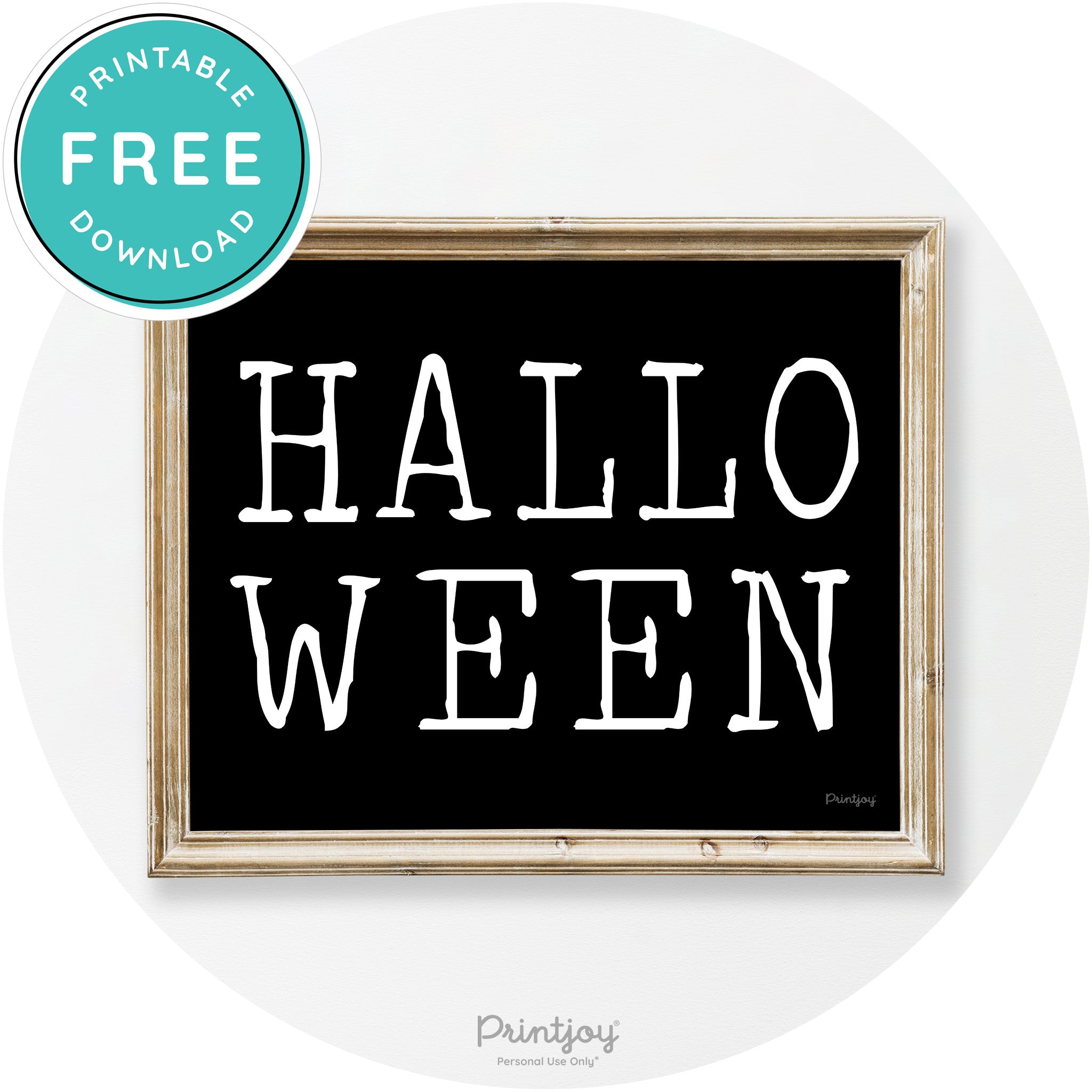 Halloween Eerie Typography Vintage Halloween Wall Art Free Printable