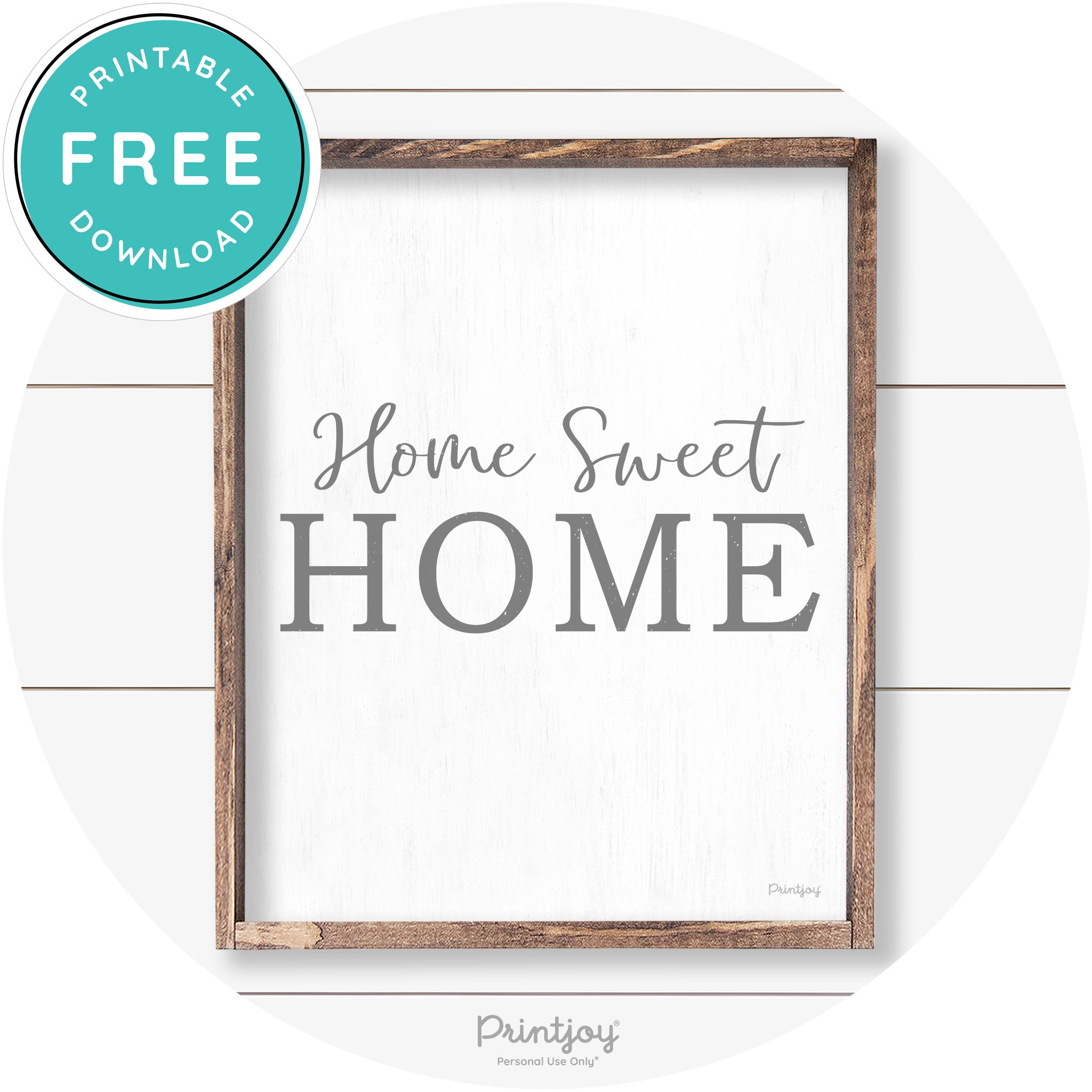 Home Sweet Home Living Room Farmhouse Wall Art Free Printable - Printjoy