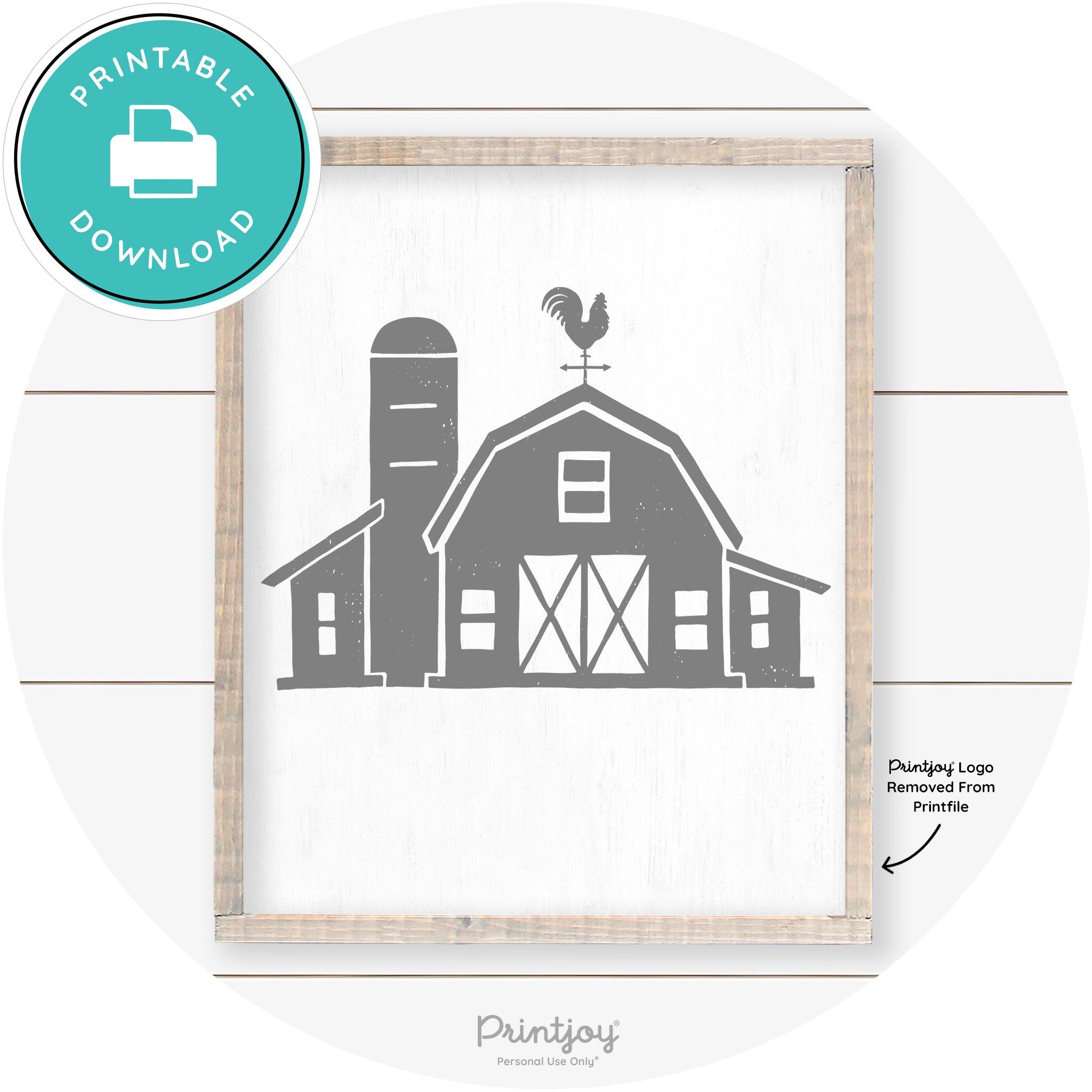 Barn Rustic Farmhouse Living Room Wall Art Decor Free Printable - Printjoy