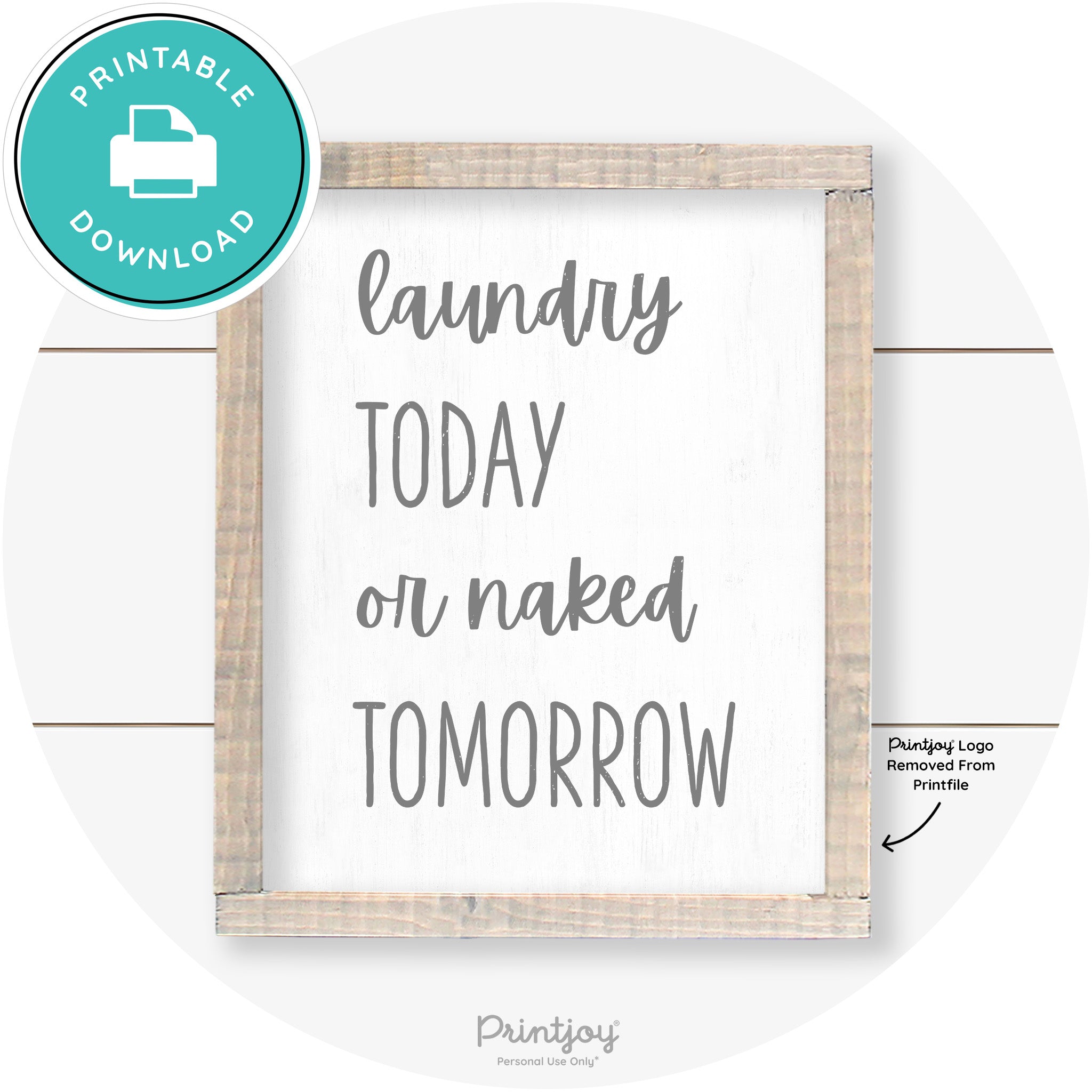 Laundry Co Do It Yourself Funny Farmhouse Wall Art Free Printable - Printjoy