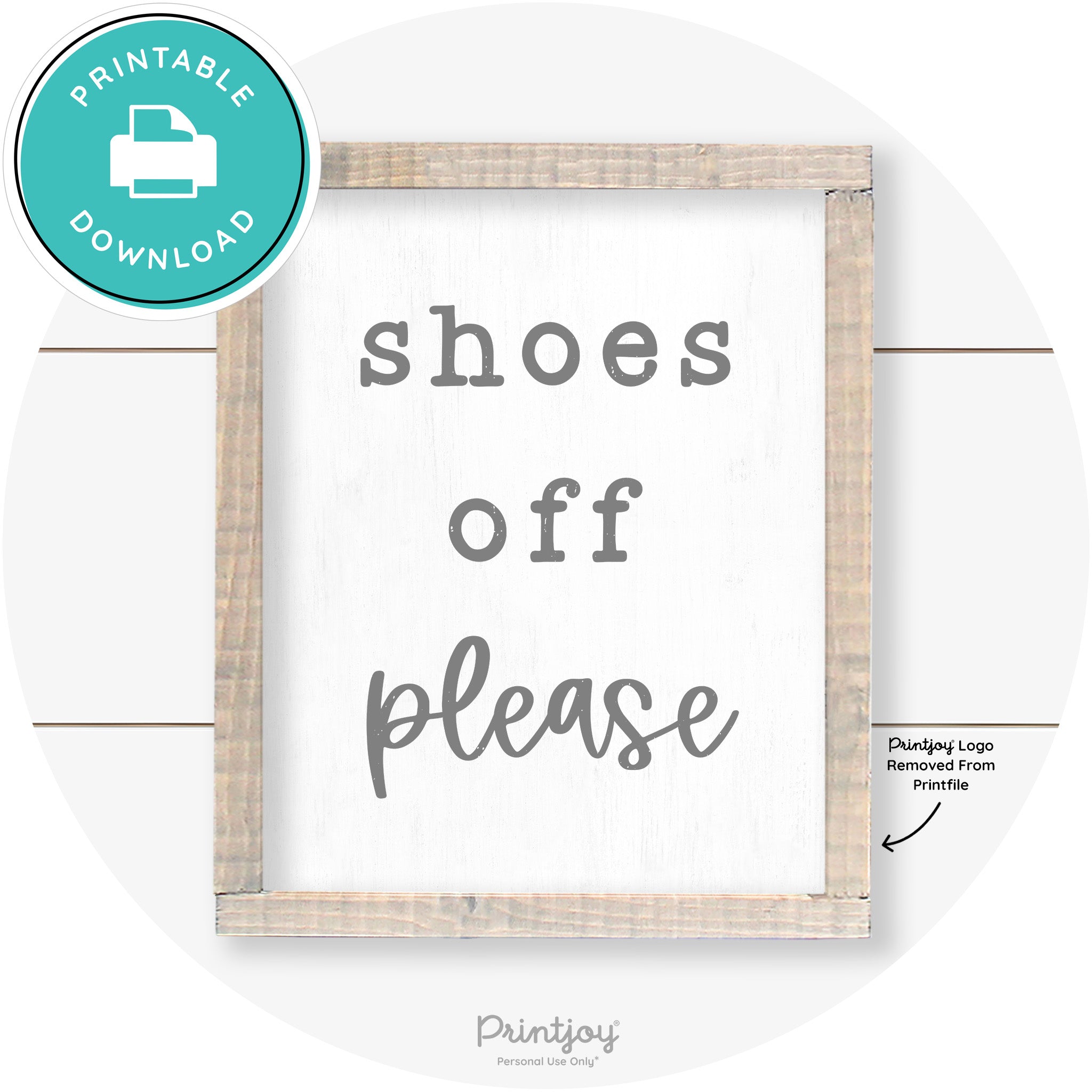 Shoes Off Please Entryway Sign Farmhouse Wall Art Free Printable - Printjoy