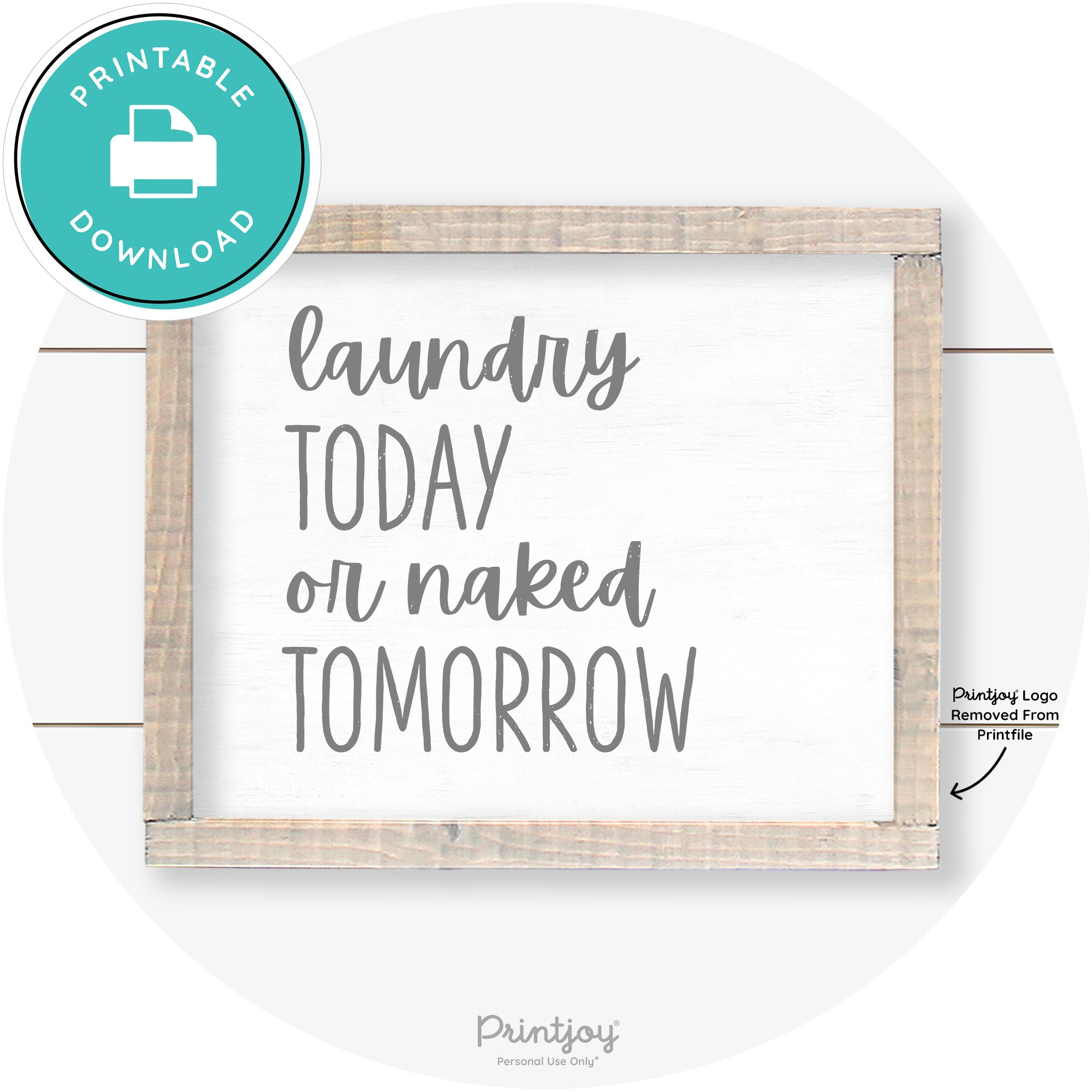 Laundry Co Do It Yourself Funny Farmhouse Wall Art Free Printable - Printjoy