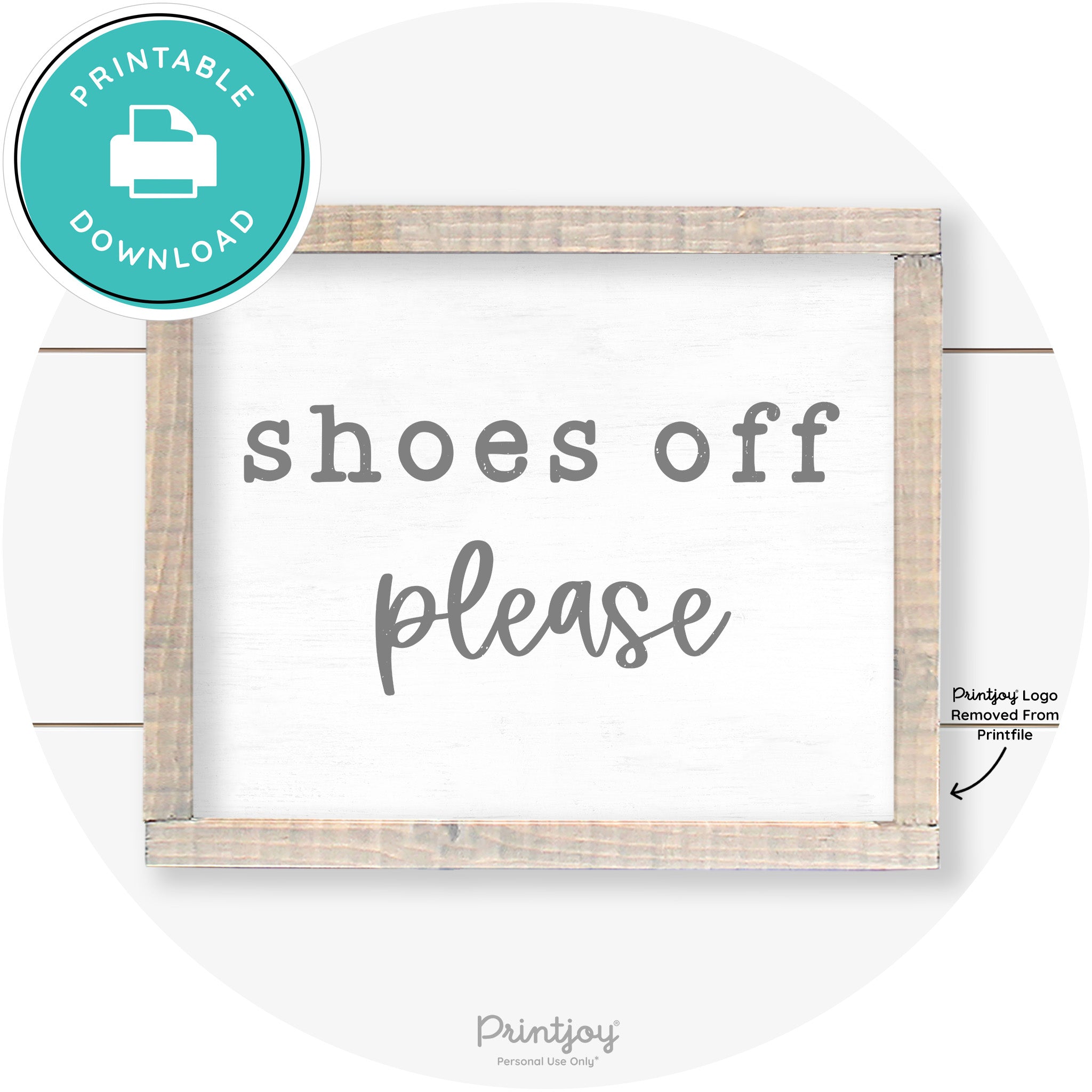 Shoes Off Please Entryway Sign Farmhouse Wall Art Free Printable - Printjoy