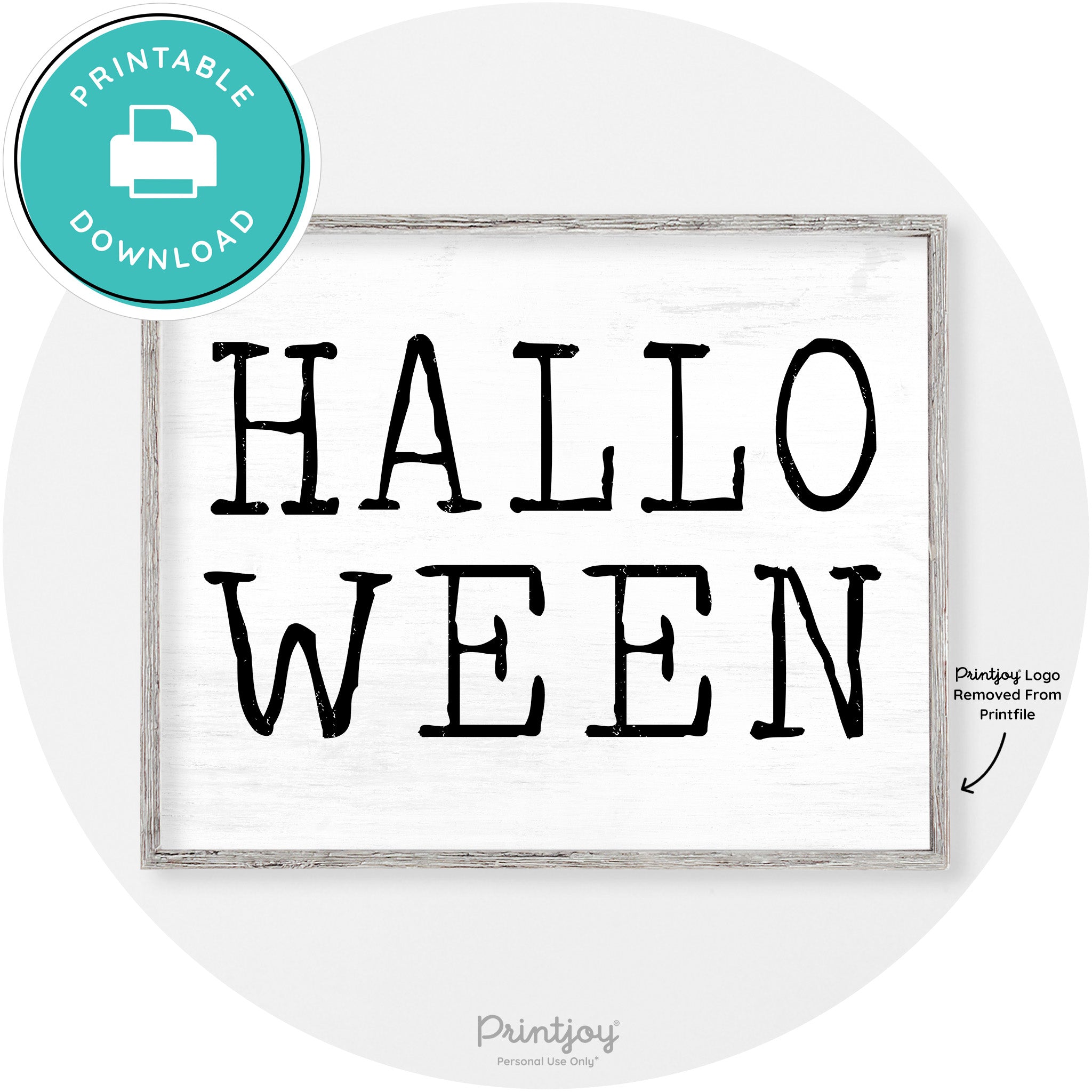 Halloween Eerie Typography Vintage Halloween Wall Art Free Printable - Printjoy