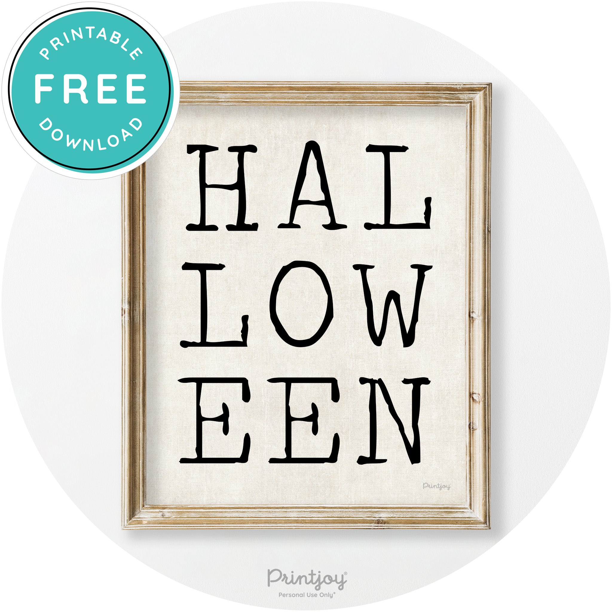 Halloween Eerie Typography Vintage Halloween Wall Art Free Printable