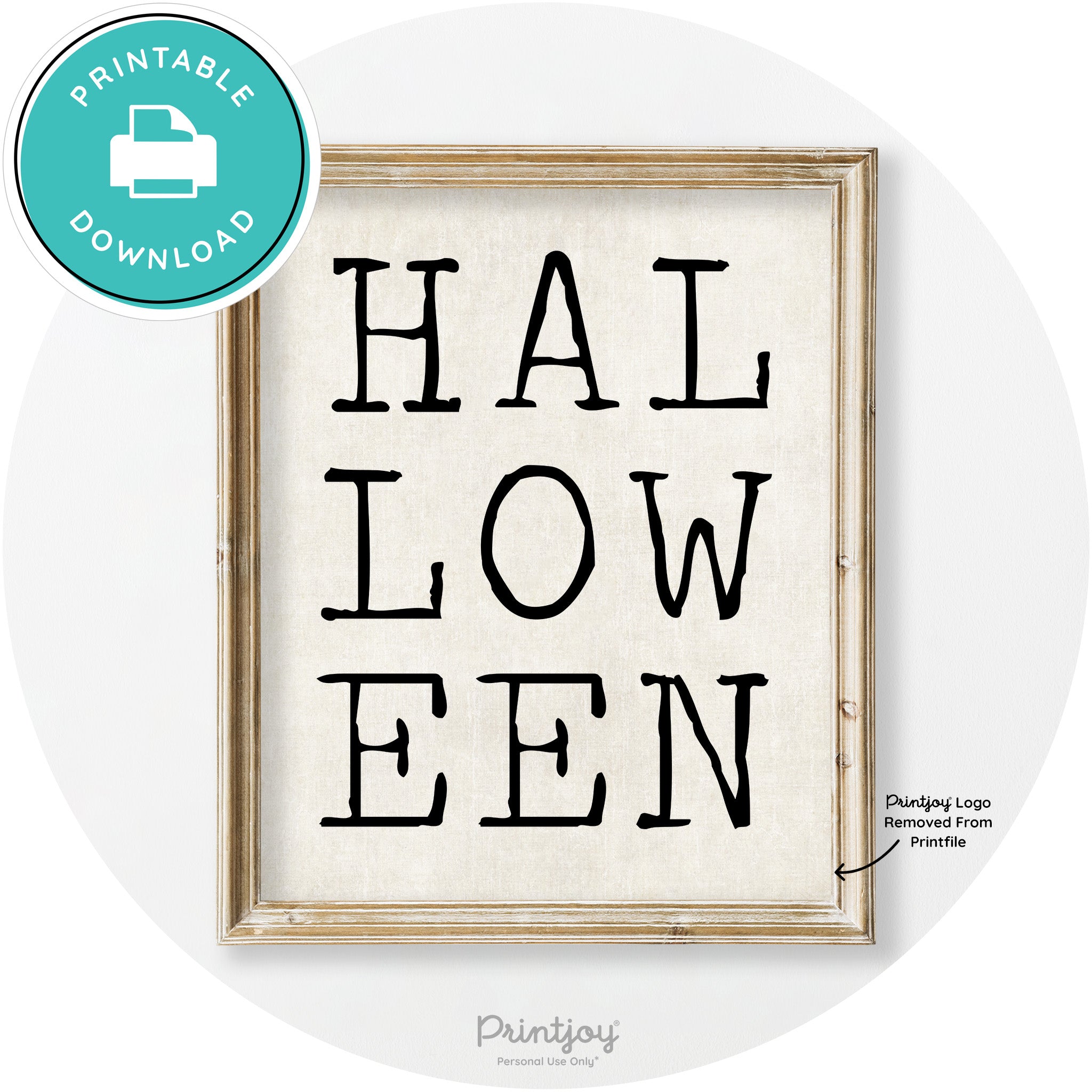 Halloween Eerie Typography Vintage Halloween Wall Art Free Printable