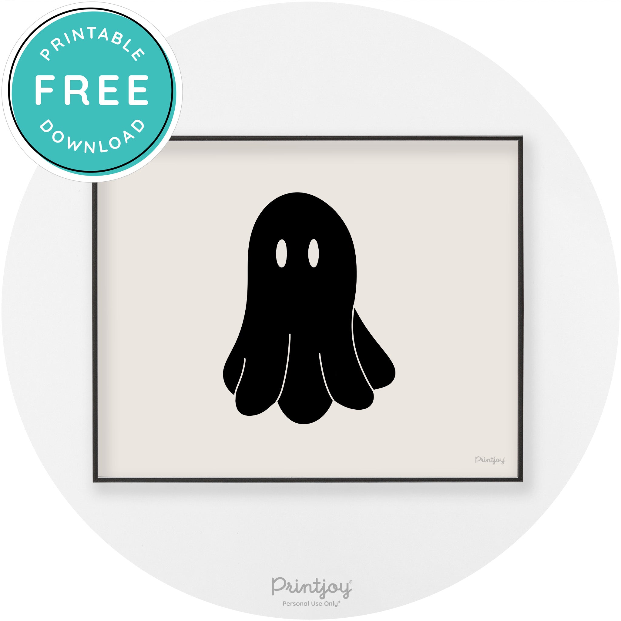 Halloween Cute Ghost Modern Chic Wall Art Decor Printable
