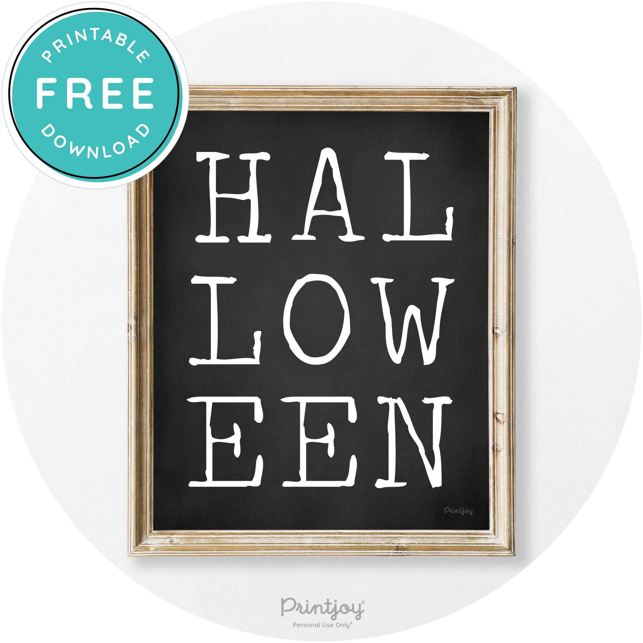 Halloween Eerie Typography Vintage Halloween Wall Art Free Printable