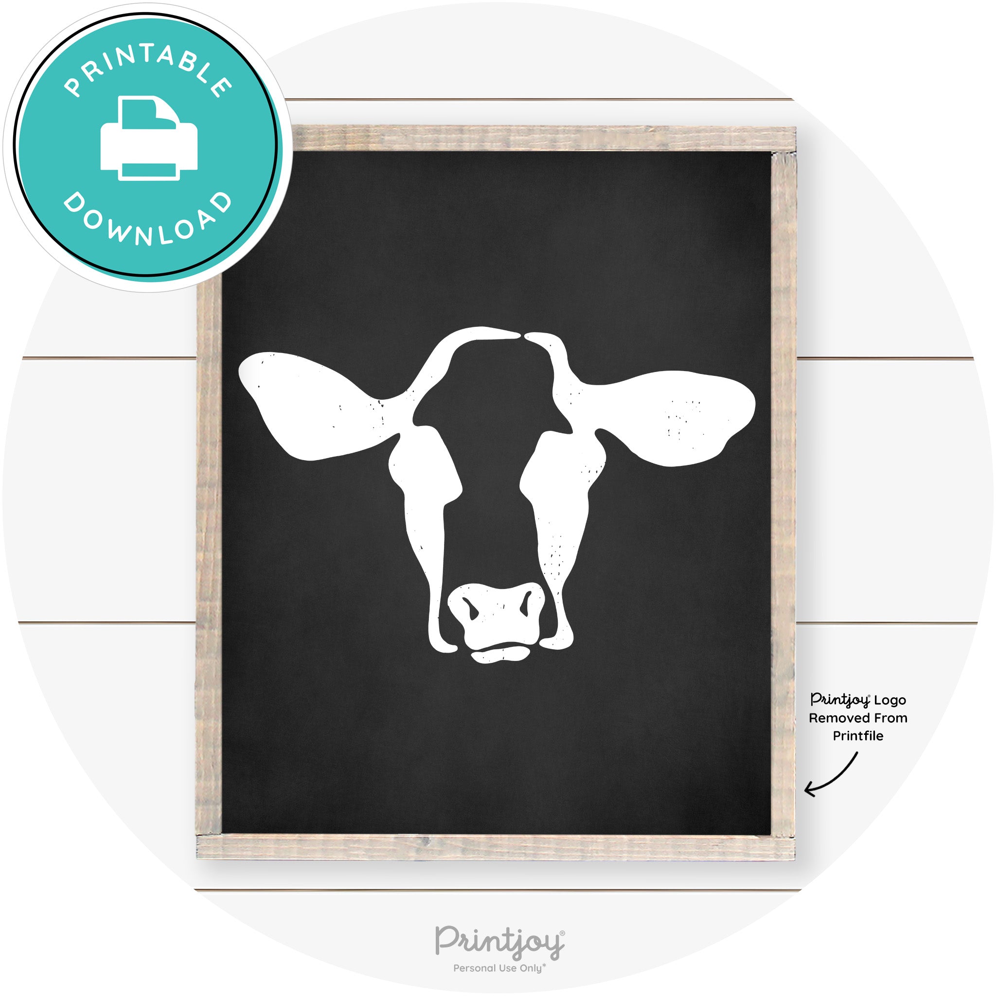 Cow Rustic Farmhouse Living Room Wall Art Decor Free Printable