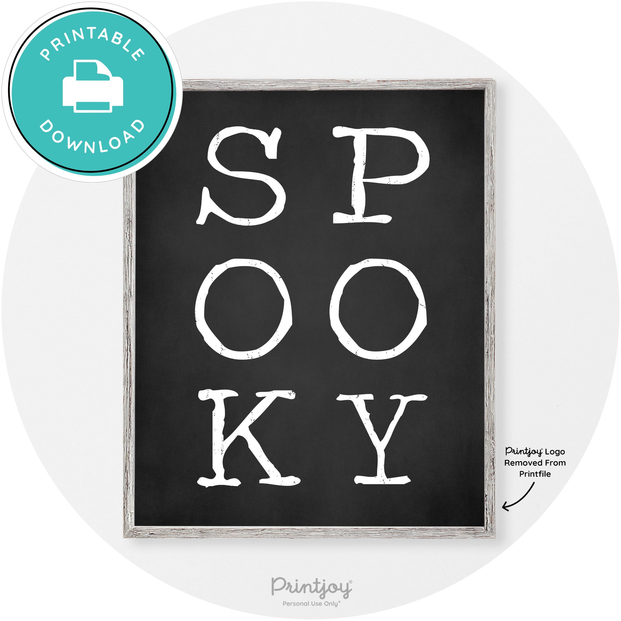 Spooky Halloween Modern Vintage Wall Art Decor Free Printable