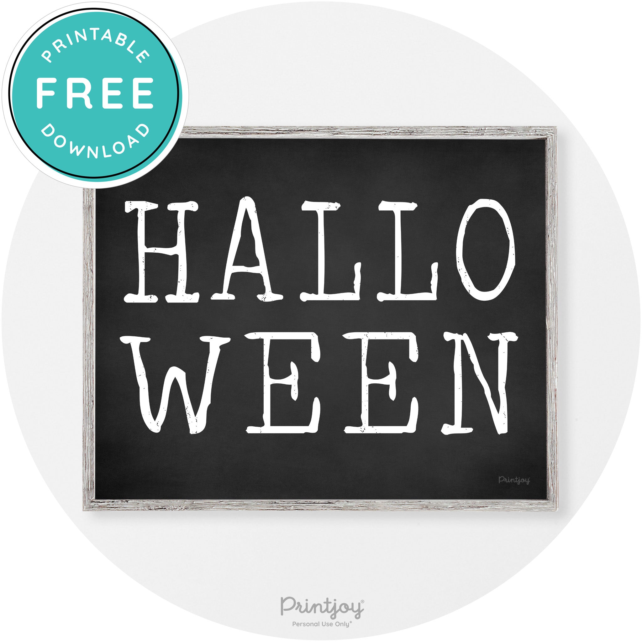 Halloween Eerie Typography Vintage Halloween Wall Art Free Printable - Printjoy