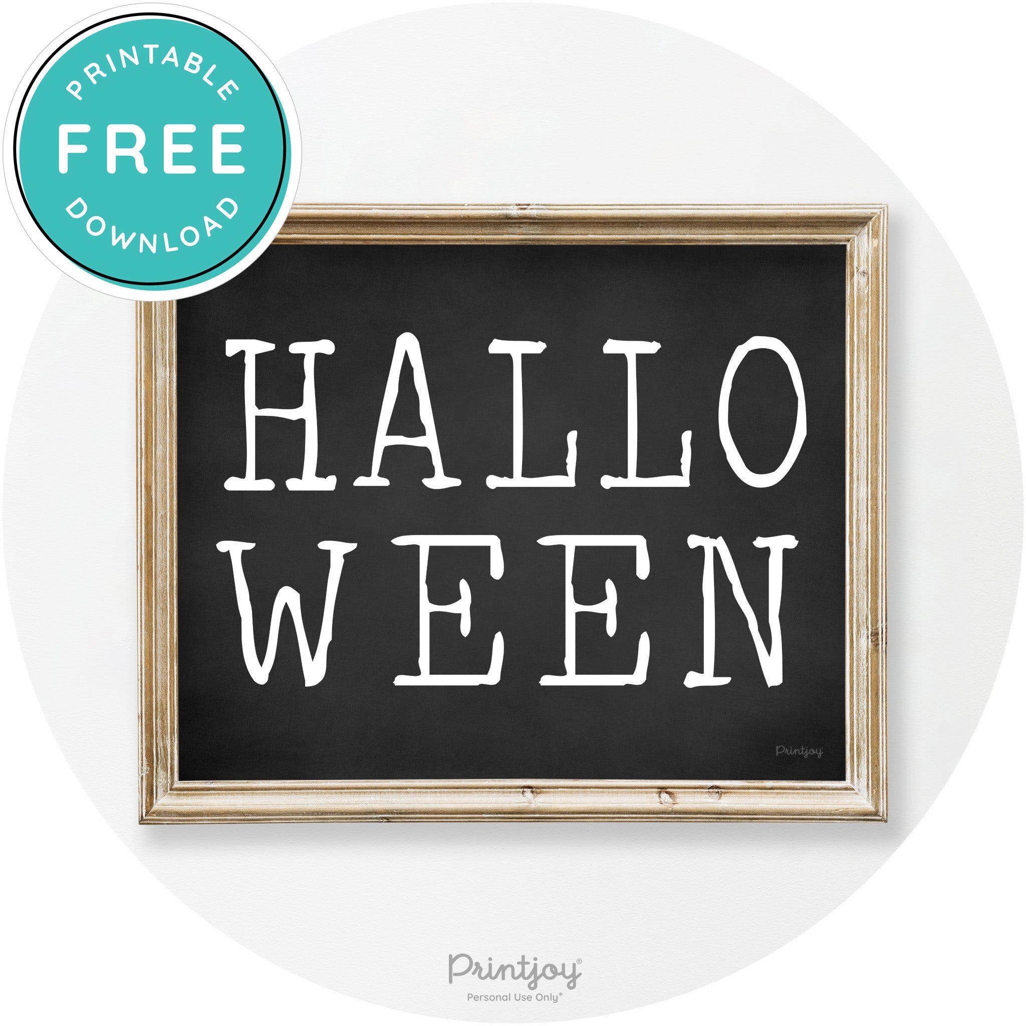 Halloween Eerie Typography Vintage Halloween Wall Art Free Printable