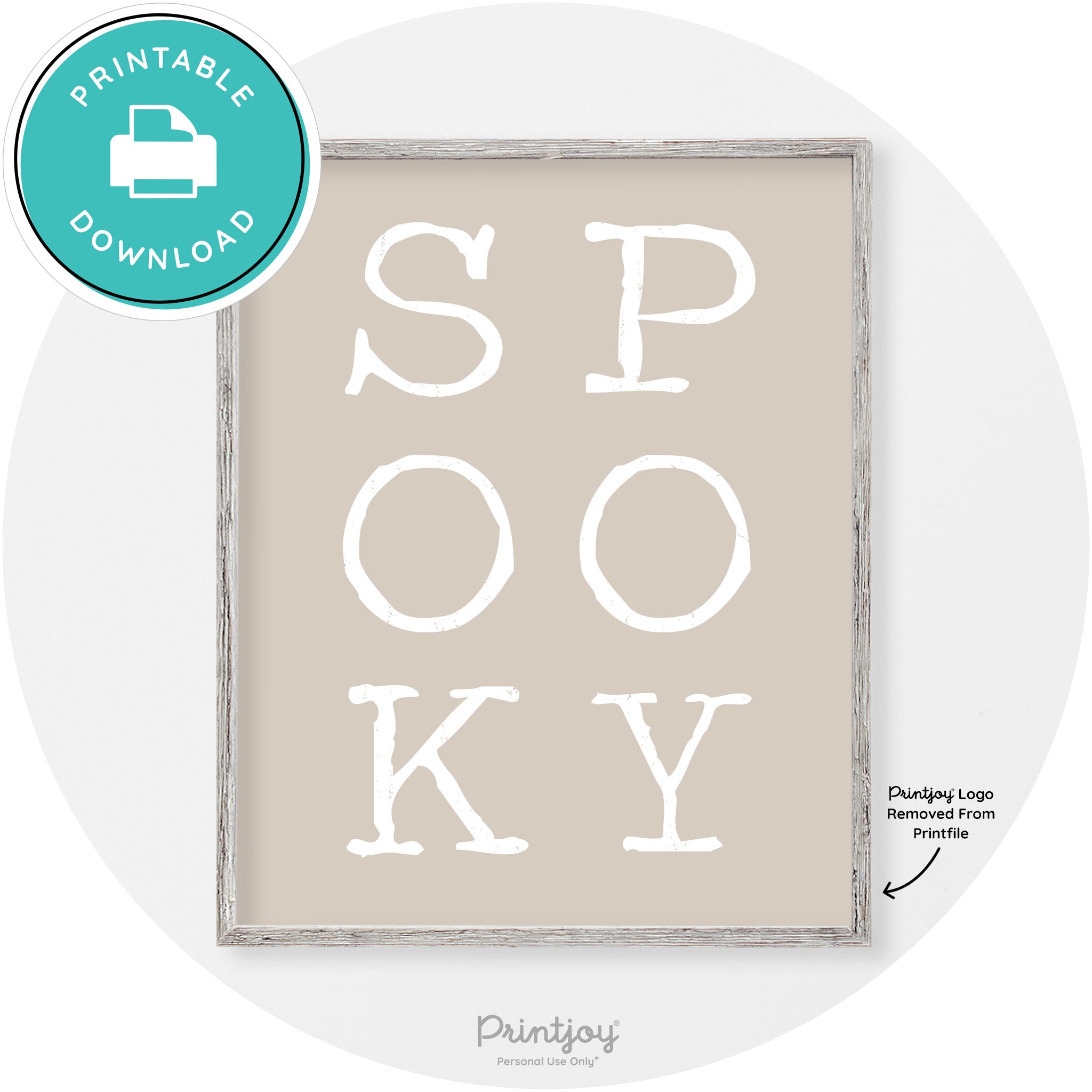 Spooky Halloween Modern Vintage Wall Art Decor Free Printable