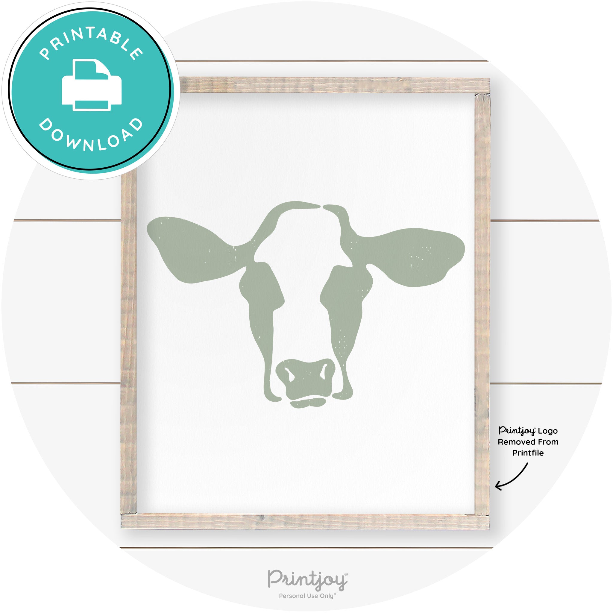 Cow Rustic Farmhouse Living Room Wall Art Decor Free Printable