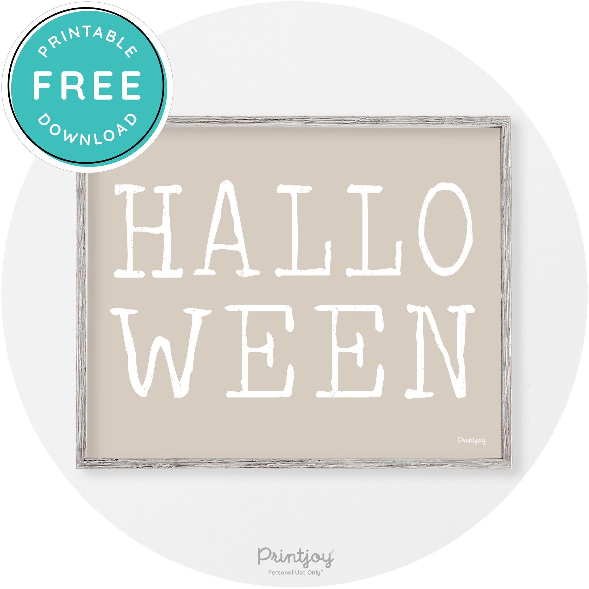 Halloween Eerie Typography Vintage Halloween Wall Art Free Printable - Printjoy