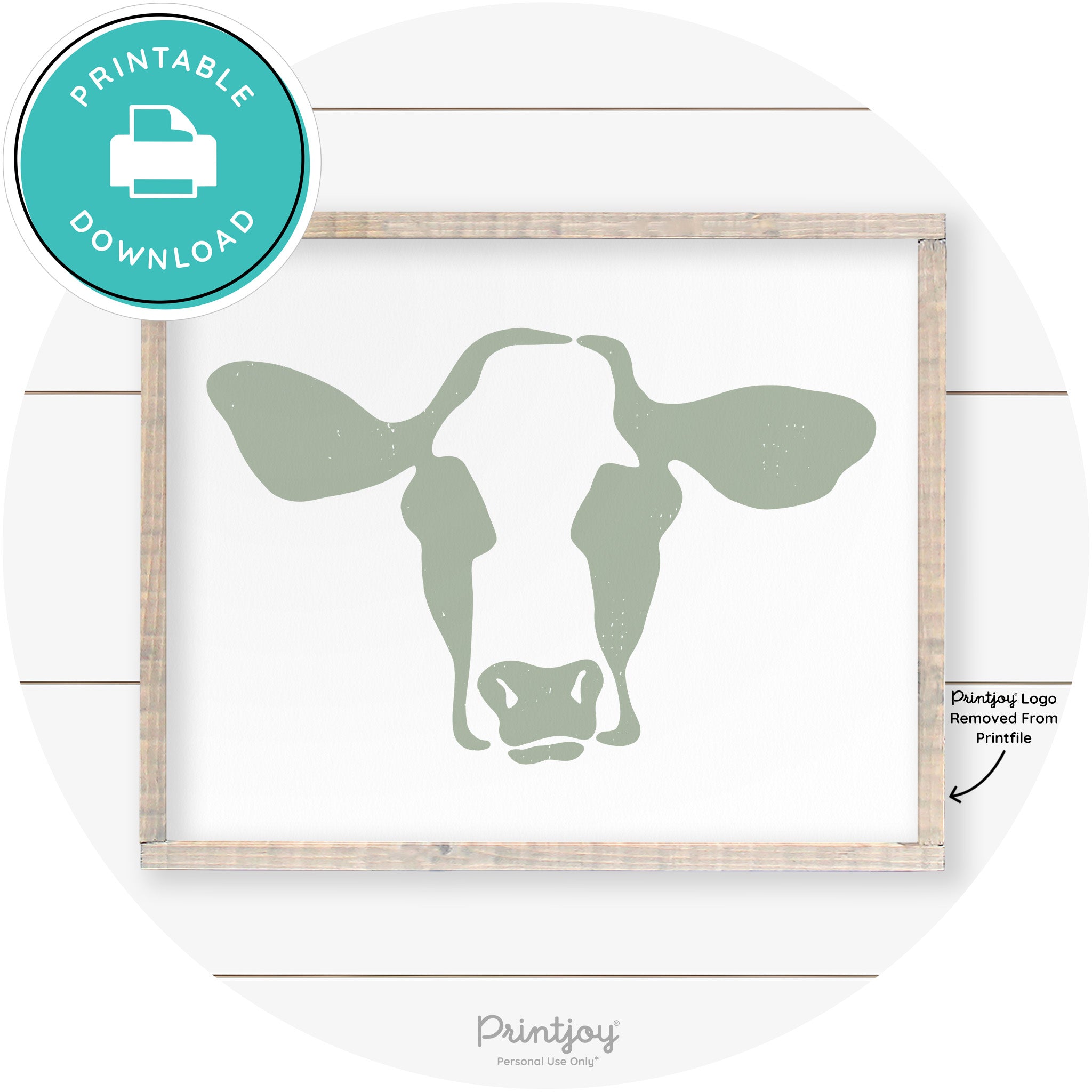 Cow Rustic Farmhouse Living Room Wall Art Decor Free Printable