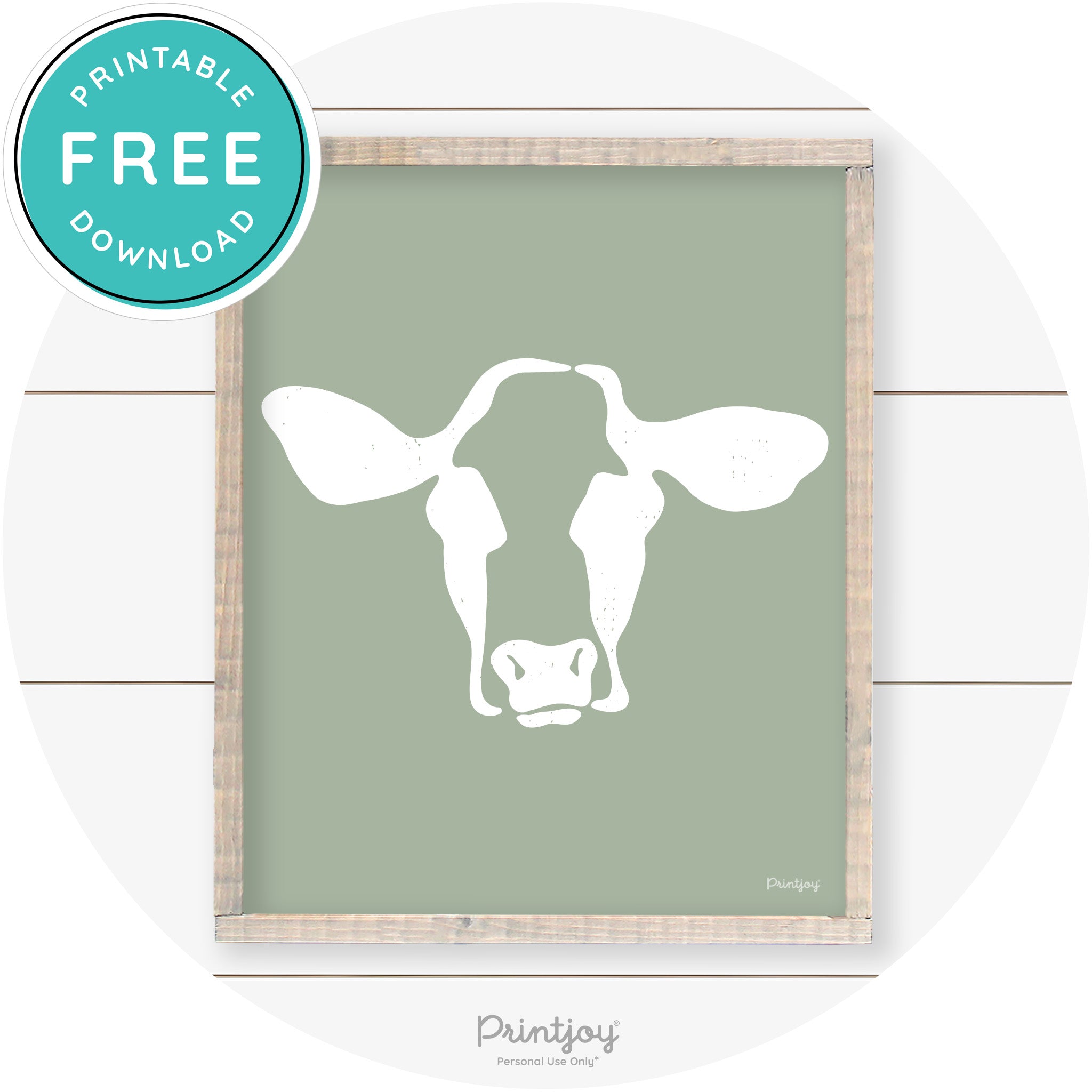 Cow Rustic Farmhouse Living Room Wall Art Decor Free Printable
