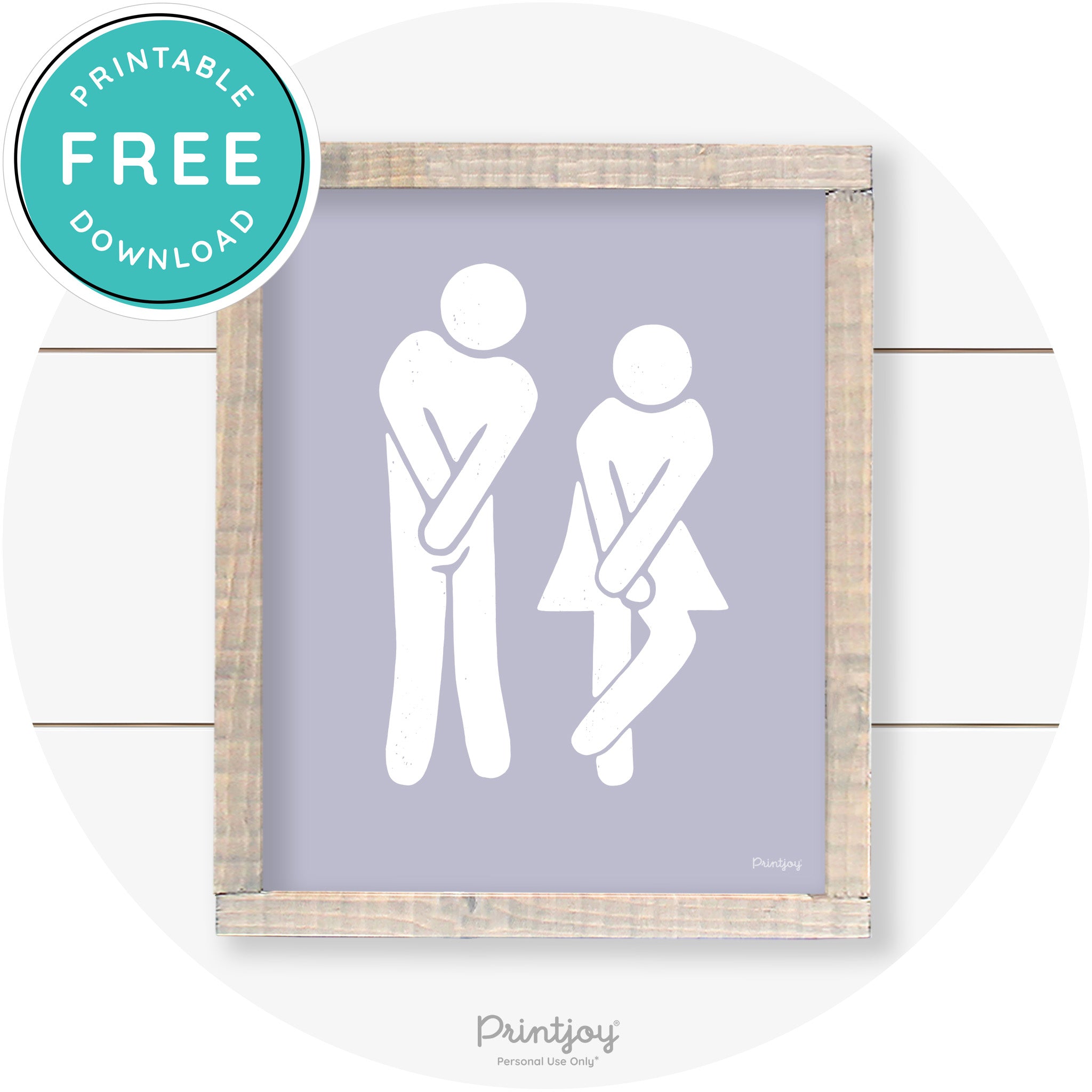 Potty Dance Gotta Go Sign Funny Farmhouse Wall Art Free Printable