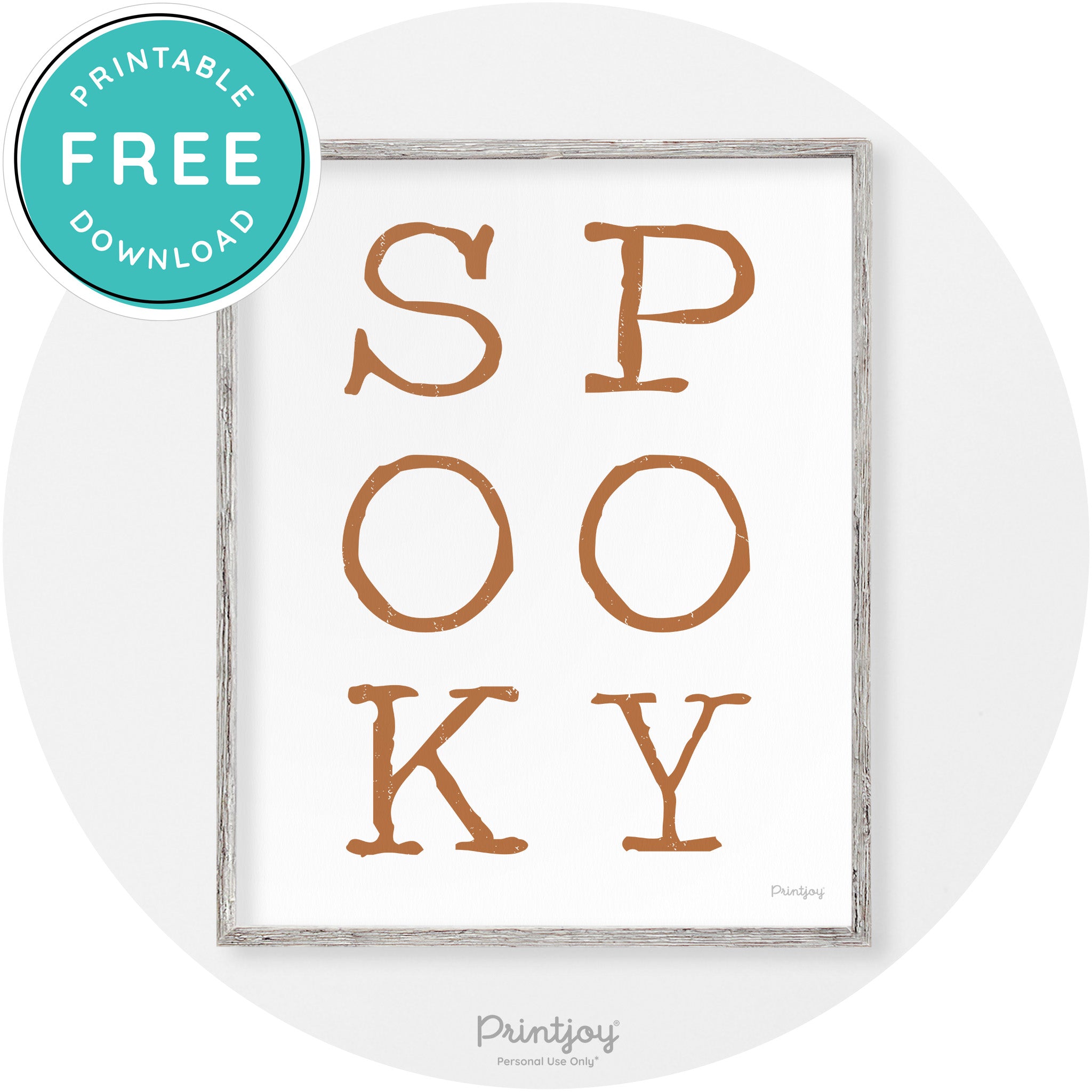Spooky Halloween Modern Vintage Wall Art Decor Free Printable