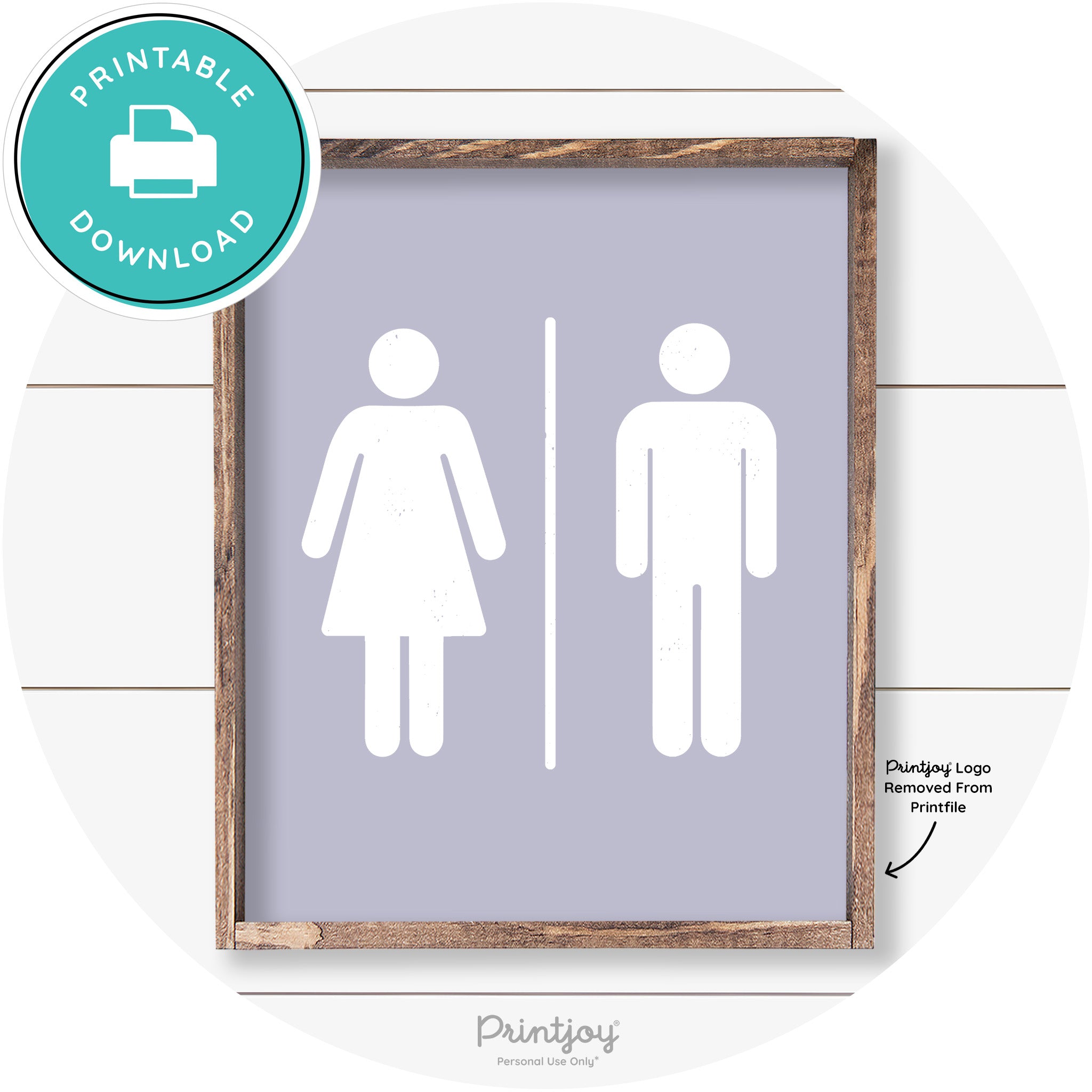 Restroom Sign Womens Mens Bathroom Farmhouse Art Free Printable