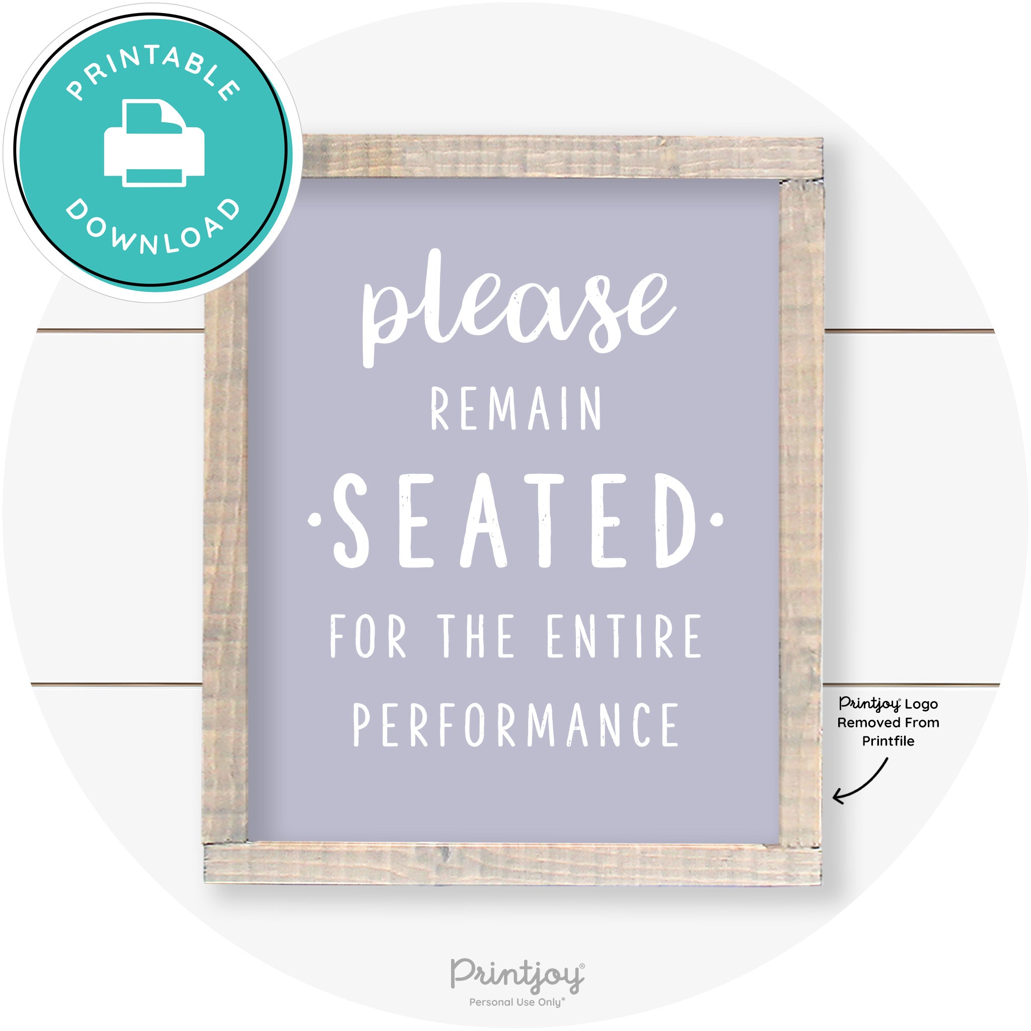 Please Remain Seated Funny Bathroom Farmhouse Art Free Printable