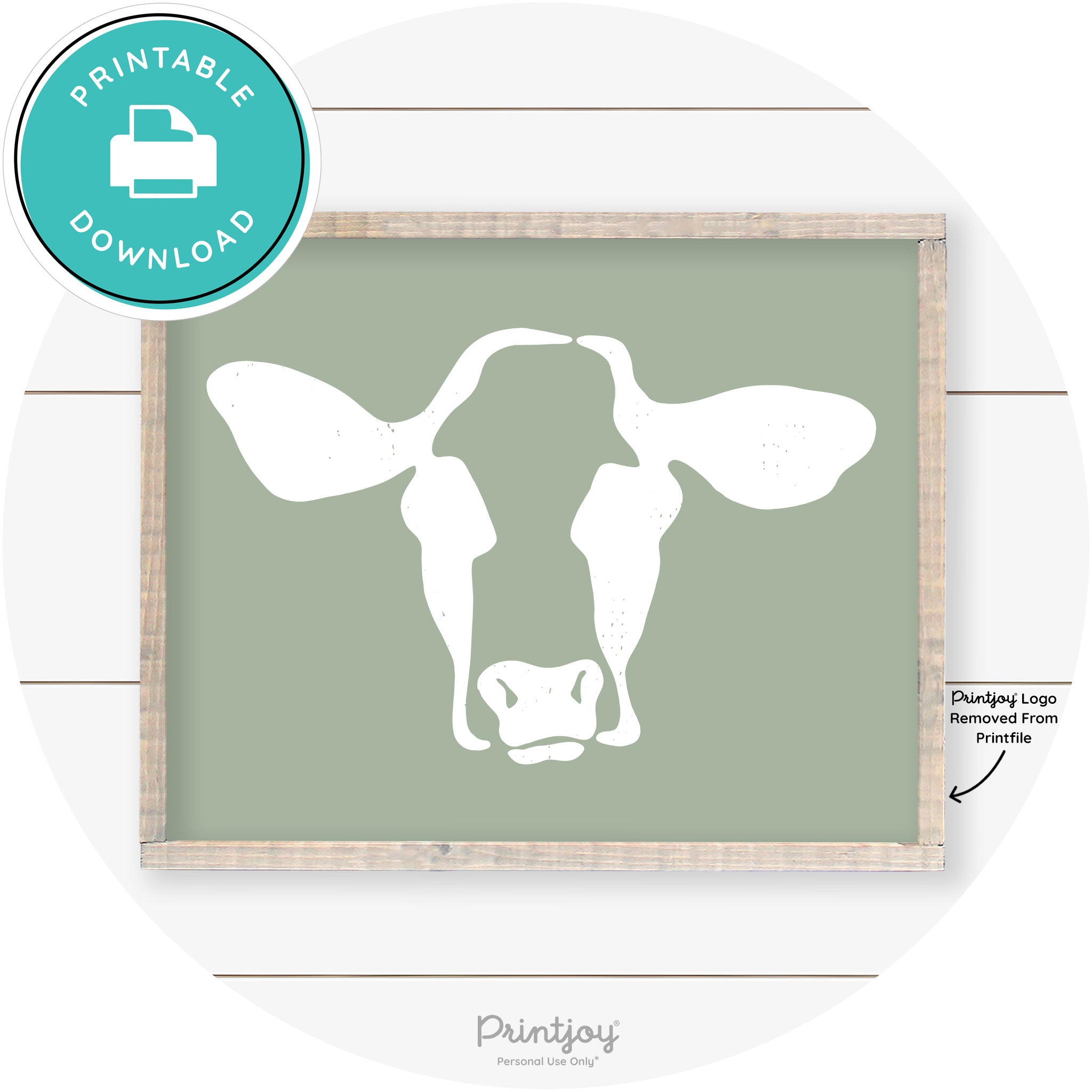 Cow Rustic Farmhouse Living Room Wall Art Decor Free Printable