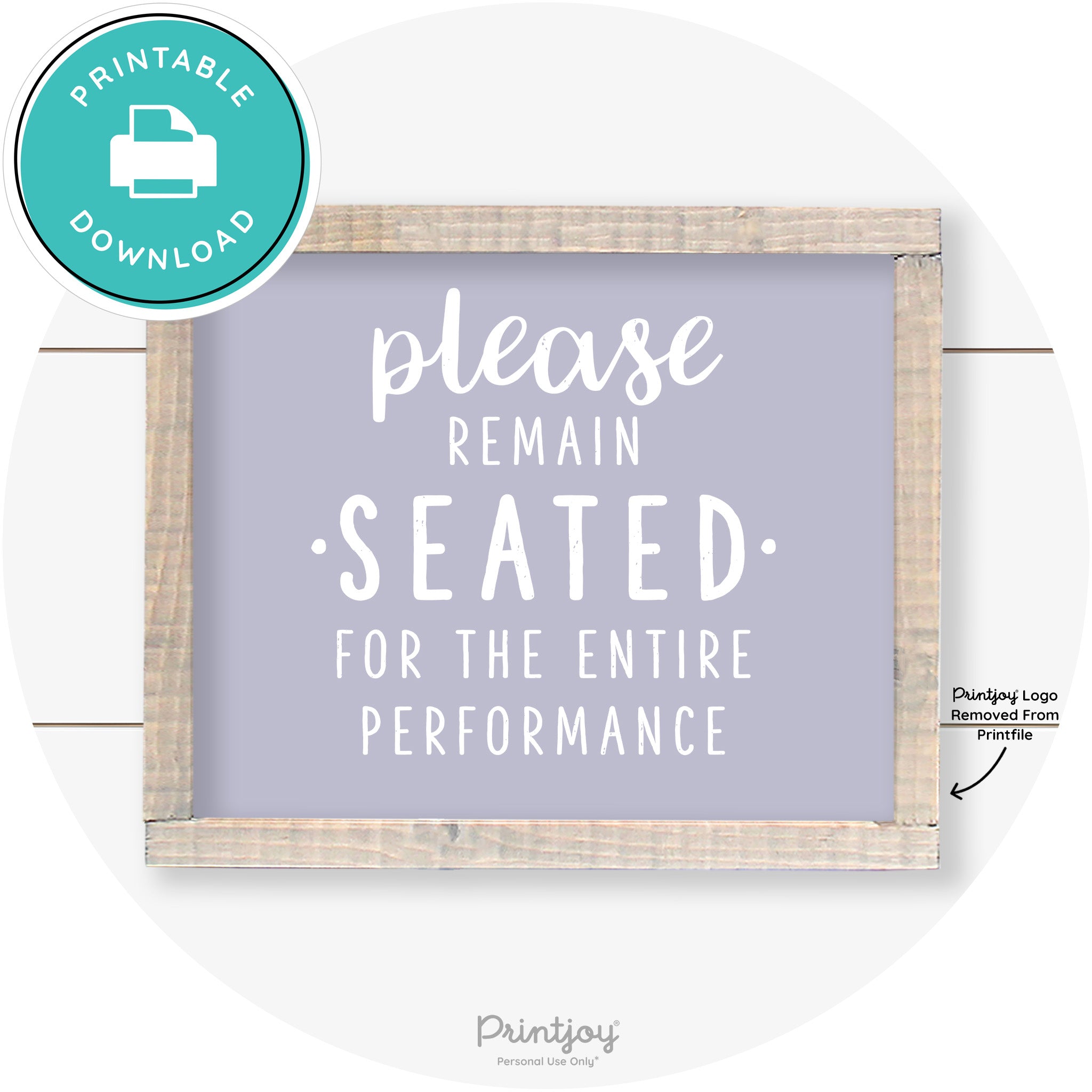 Please Remain Seated Funny Bathroom Farmhouse Art Free Printable