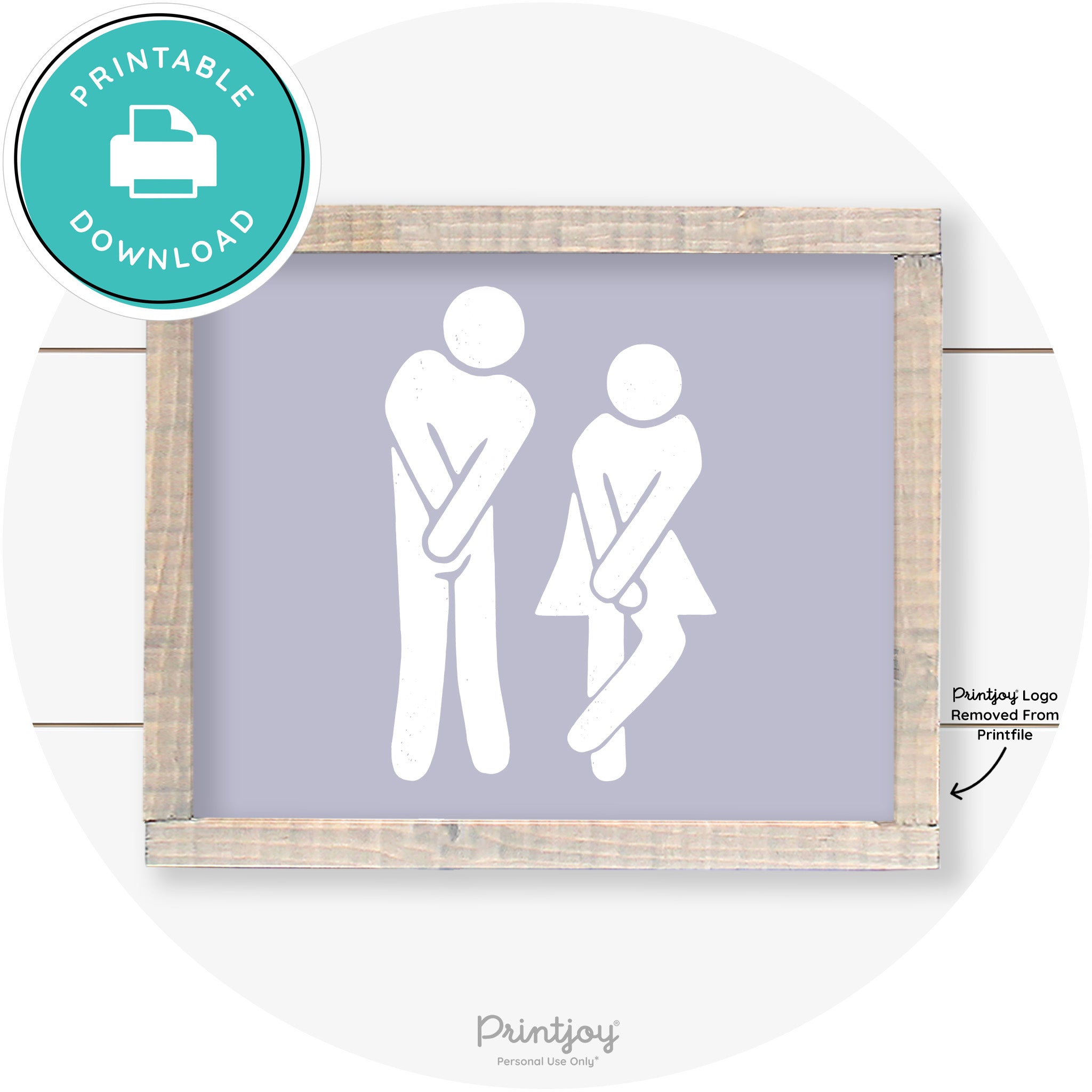 Potty Dance Gotta Go Sign Funny Farmhouse Wall Art Free Printable