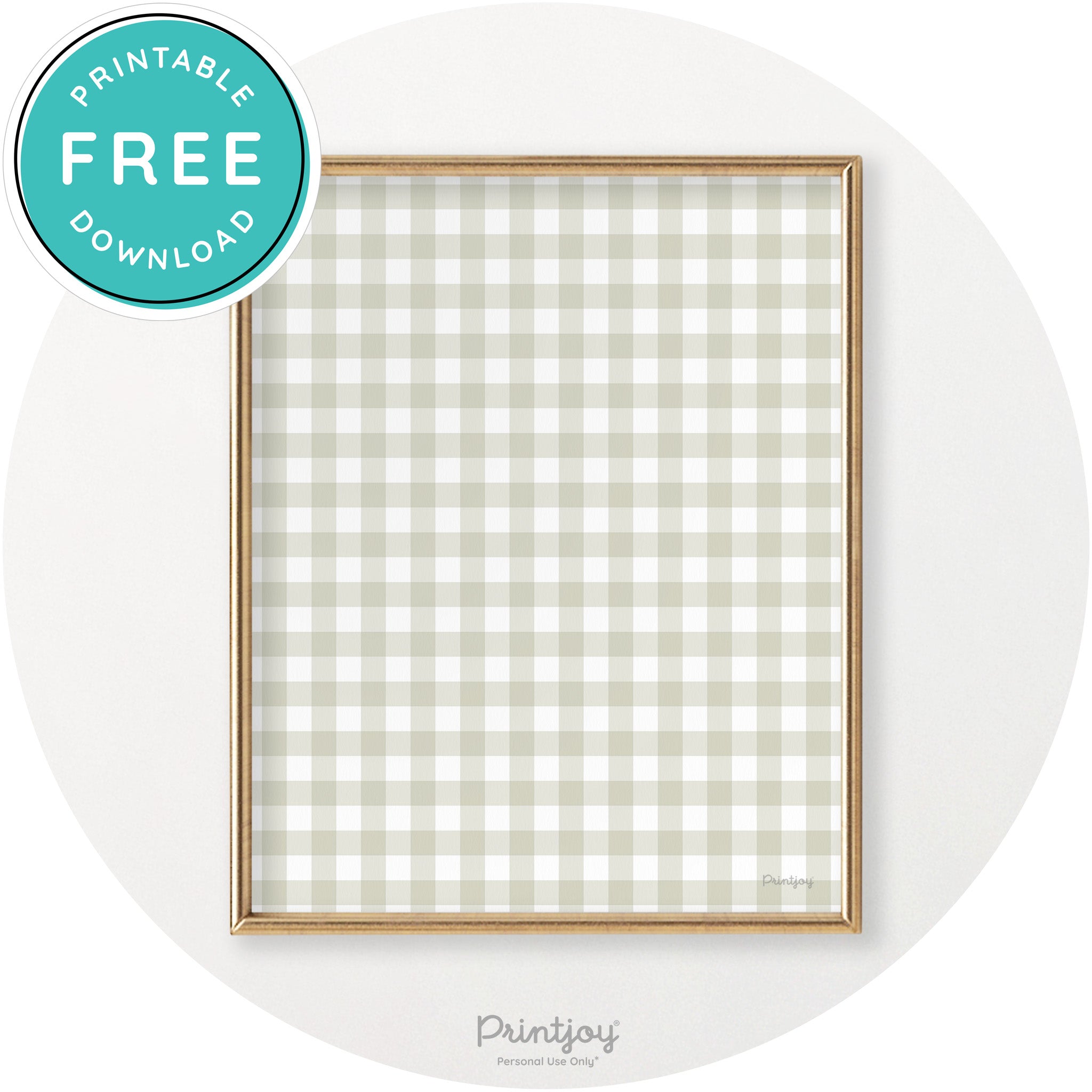 Thanksgiving Plaid Accent Modern Chic Wall Art Decor Free Printable - Printjoy