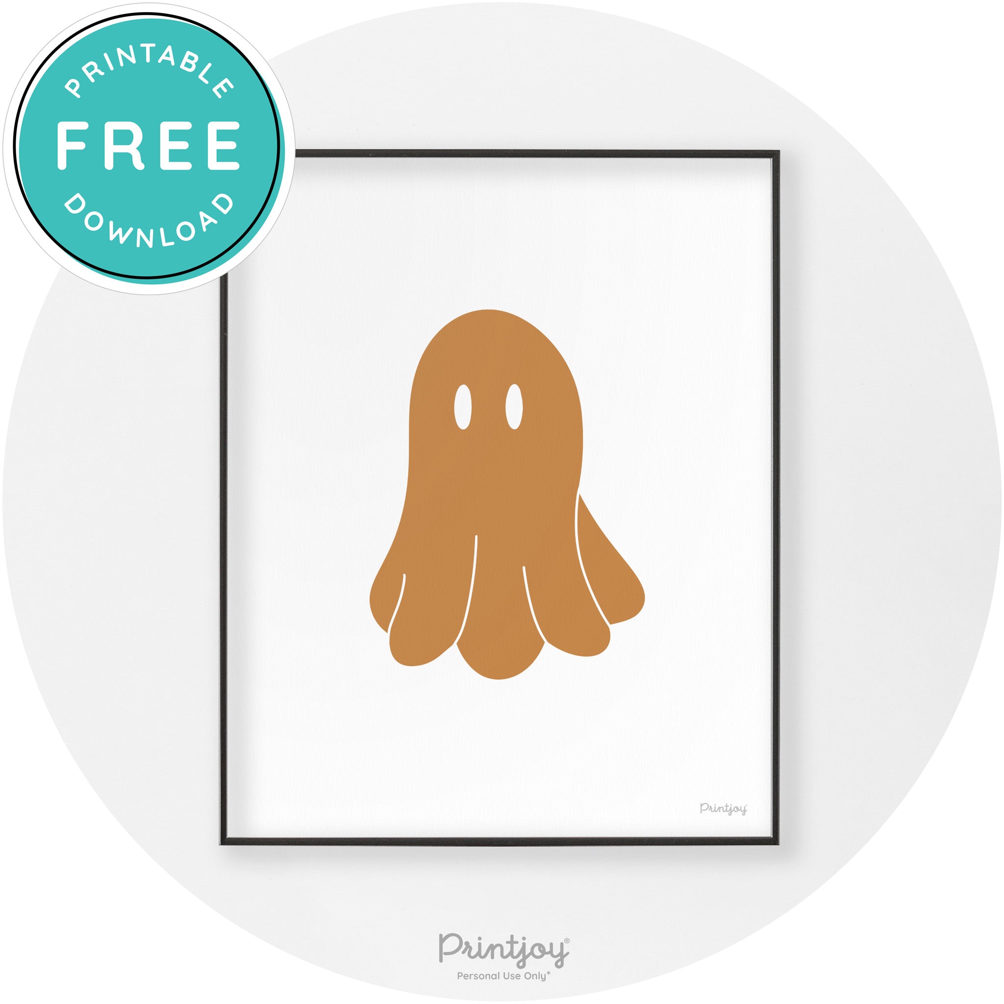 Halloween Cute Ghost Modern Chic Wall Art Decor Printable