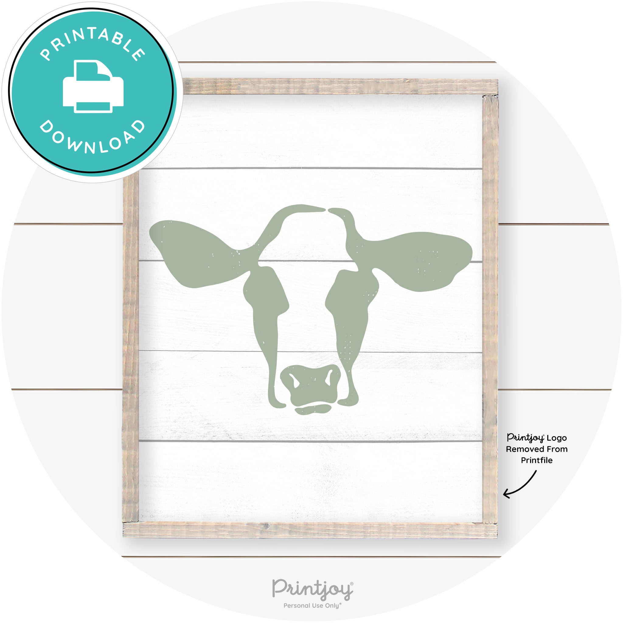 Cow Rustic Farmhouse Living Room Wall Art Decor Free Printable