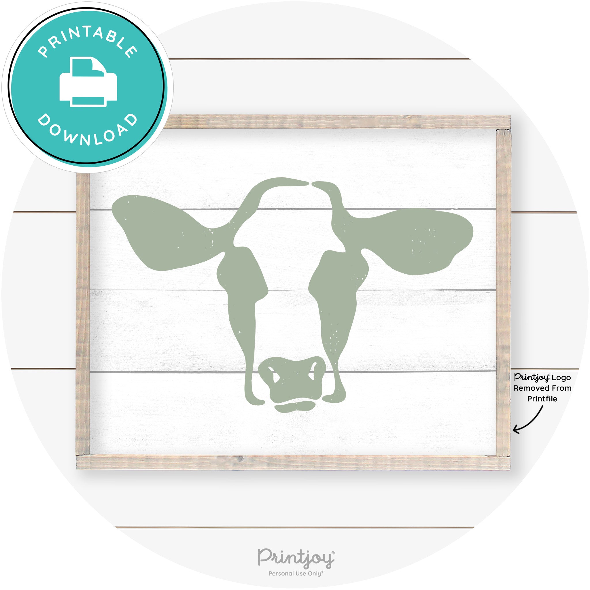 Cow Rustic Farmhouse Living Room Wall Art Decor Free Printable