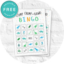 Boys Bright N Fun Dinosaur Bingo Party Game Printable - Printjoy