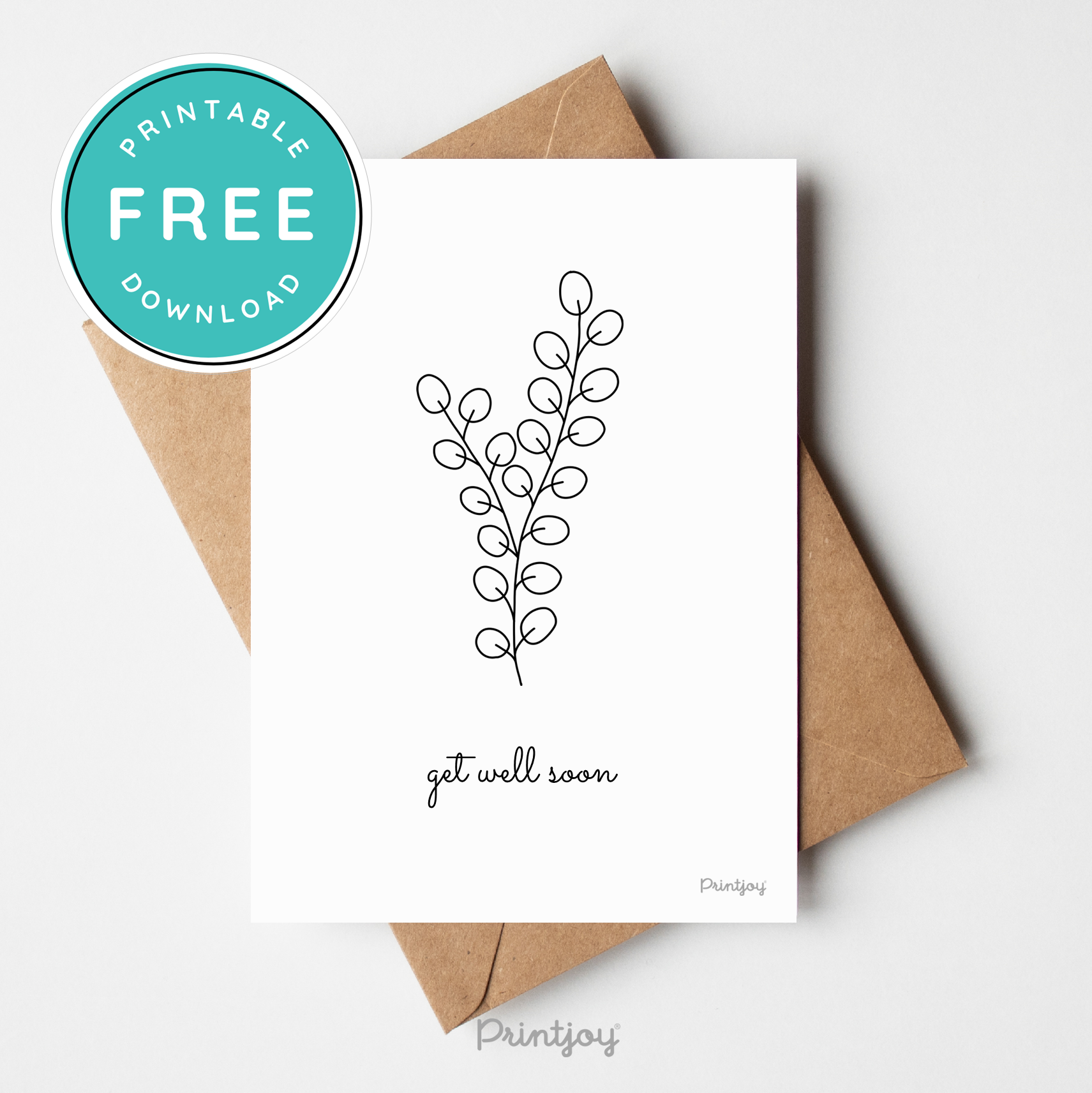 Get Well Soon Greeting Card Lovely Floral Line Art Free Printable get-well-soon-greeting-card-lovely-floral-line-art-free-printable