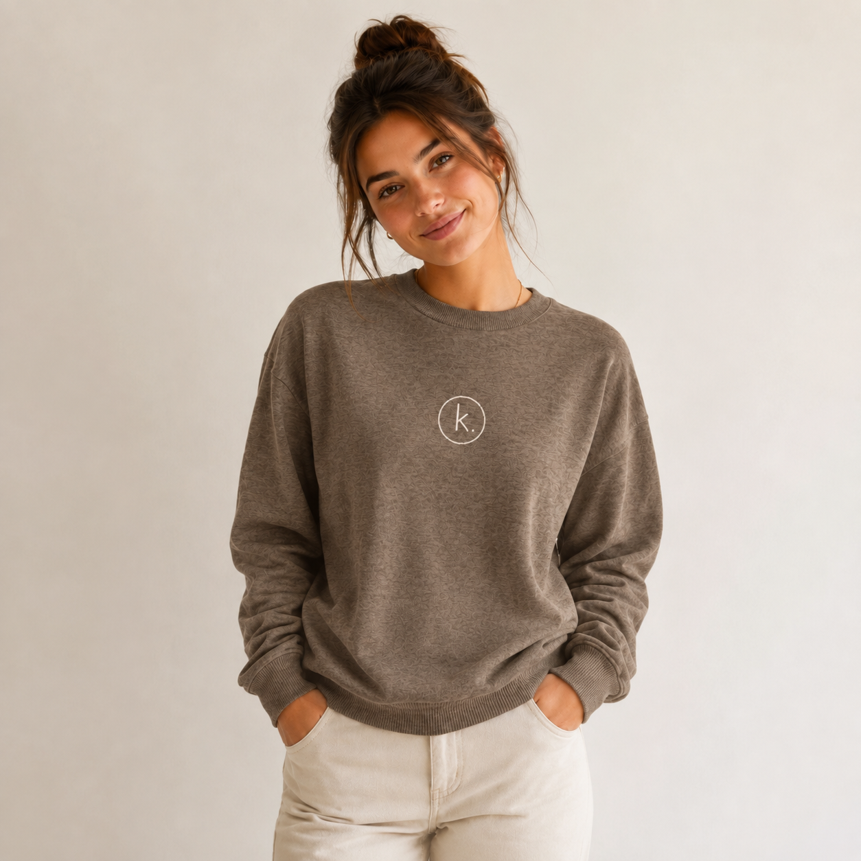 Personalized Knitted Women's Minimal Sweater