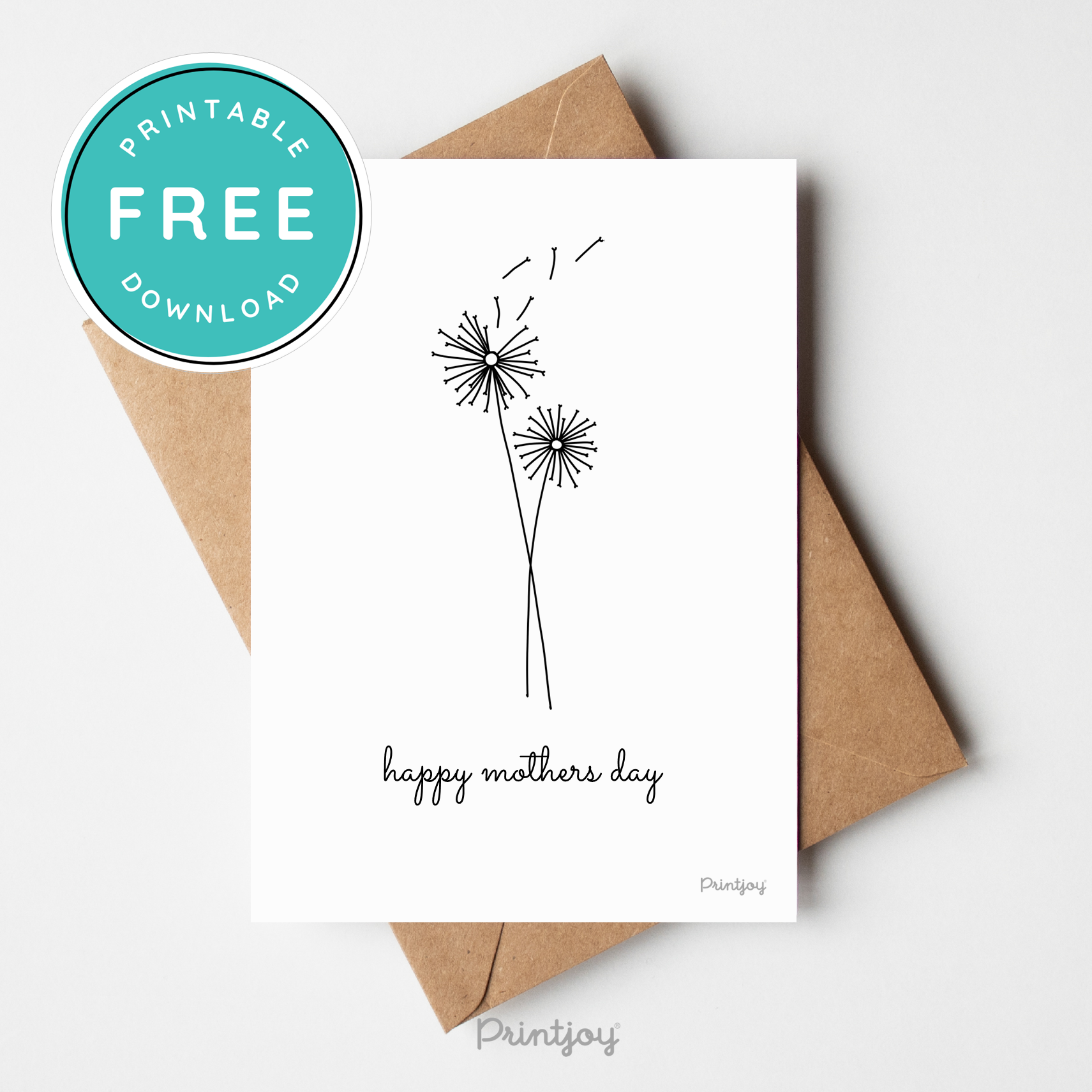 Happy Mothers Day Greeting Card Lovely Floral Line Art Free Printable happy-mothers-day-greeting-card-lovely-floral-line-art-free-printable