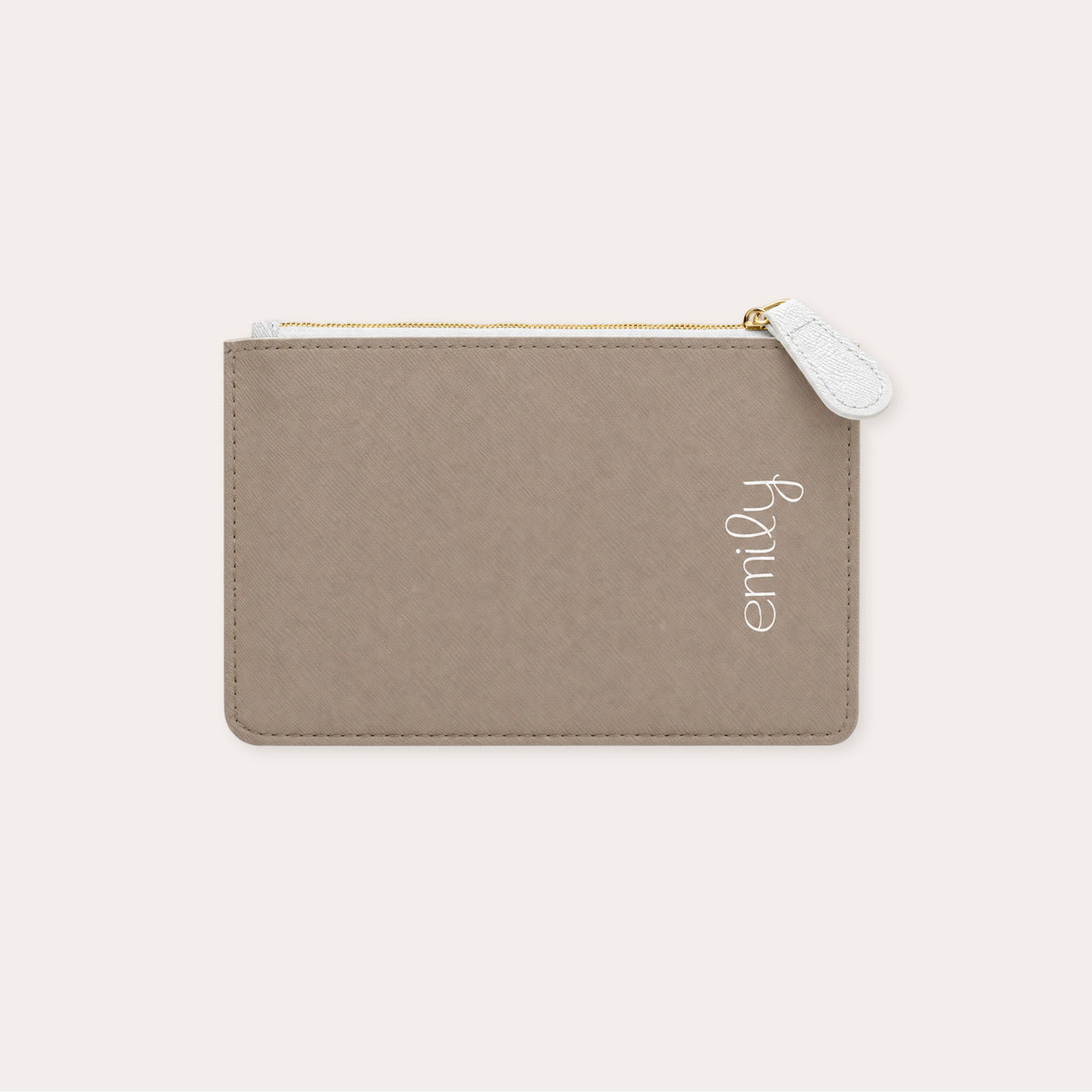 Personalized Name Neutral Mini Clutch Bag