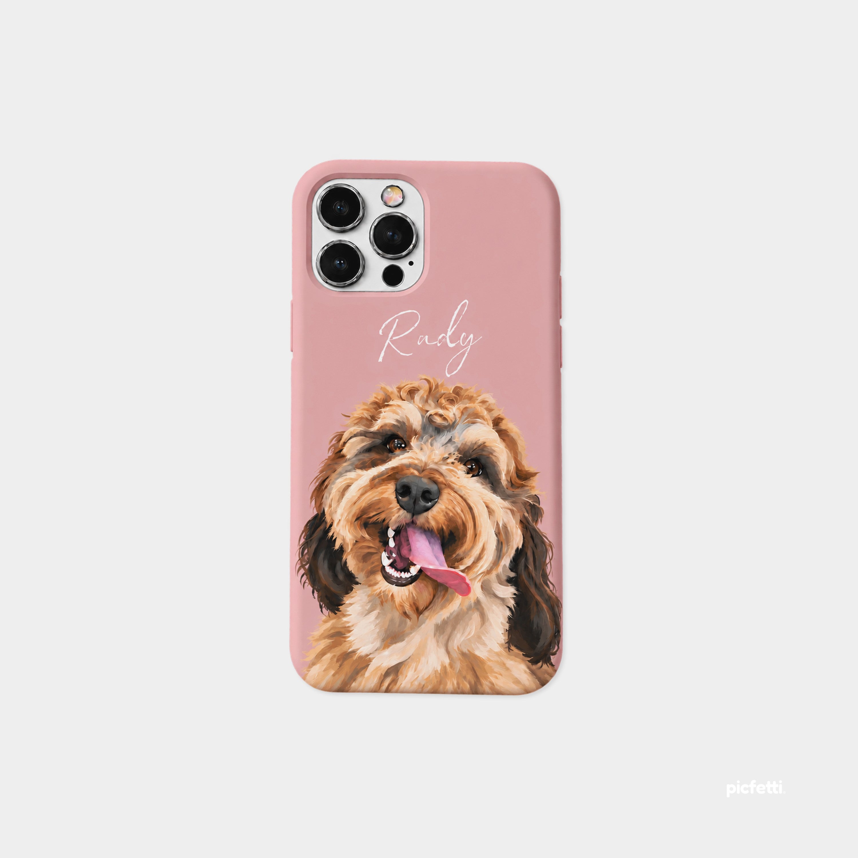 Personalized Painted Dog Name iPhone Case