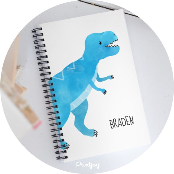 Boys Bright N Fun Tyrannosaurs T-Rex Dinosaur Spiral Notebook - Printjoy