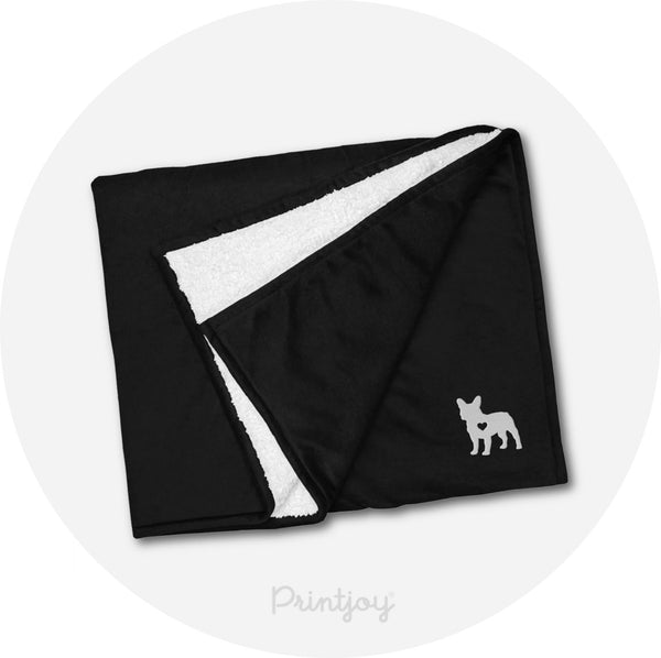 French Bulldog Premium sherpa blanket - Printjoy