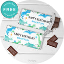 Boys Bright N Fun Dinosaur Birthday Party Chocolate Bar Label Printable - Printjoy